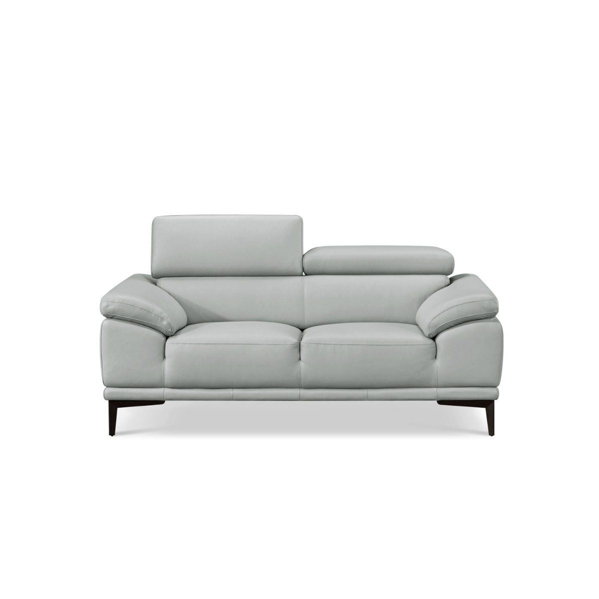 Zelma 2-Seater Full Leather Sofa with Adjustable Headrest