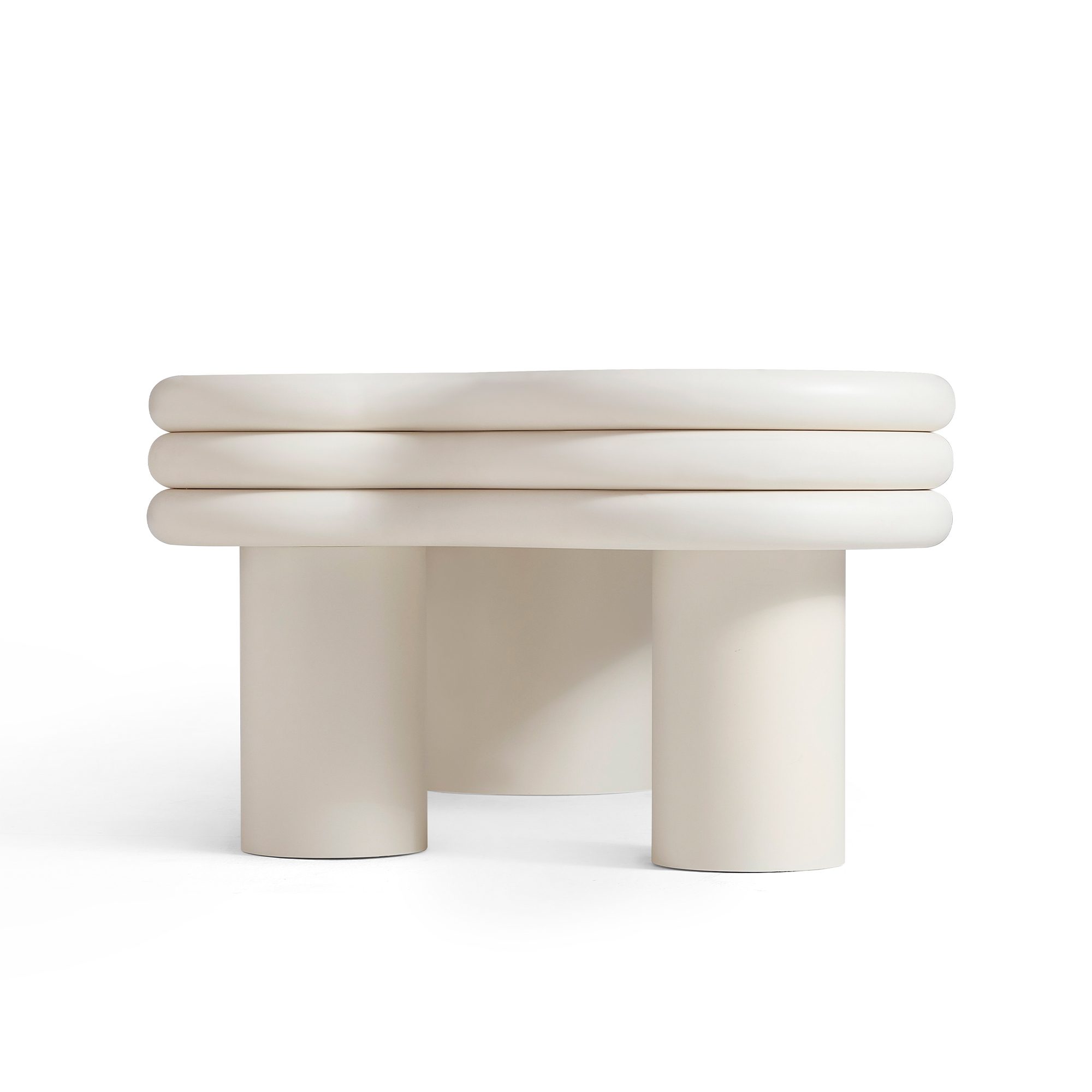 Altti 2-Piece CreamBlack Coffee Table Set