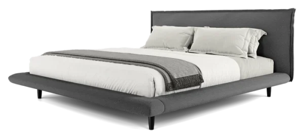 Arden Carbon Gray Fabric Bedframe