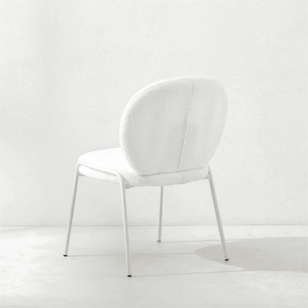 Dantel Sherpa Fabric Accent Chair