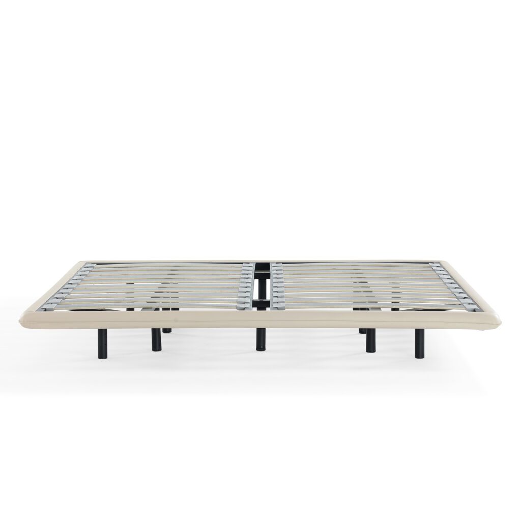 Lawton Faux Leather Divan Bed Frame with 2 Free Pedestals