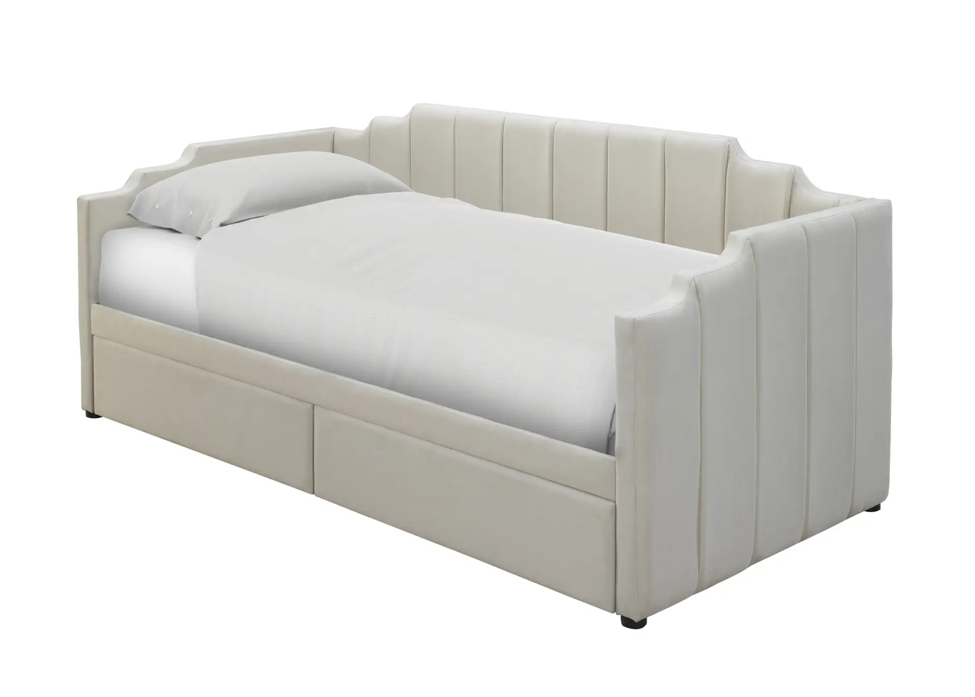 Alphosine Single Kids Daybed with Dual Storage Drawers