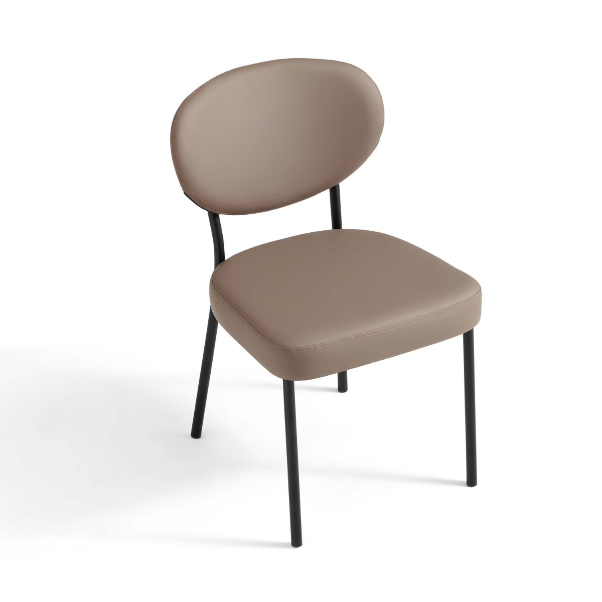 Choni Faux Leather Armless Chair
