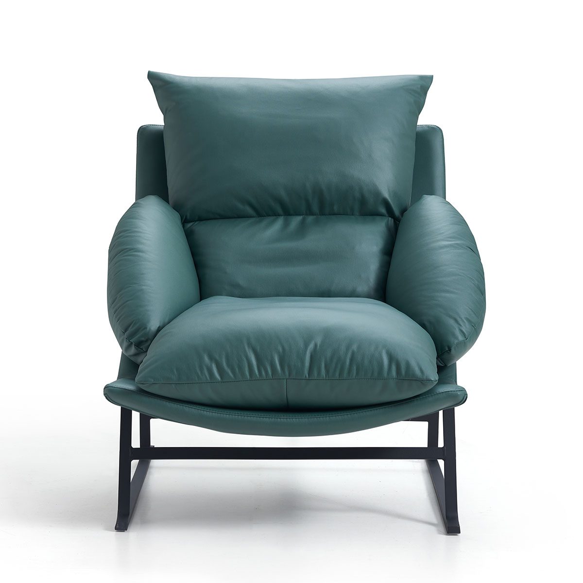 Whytlok Modern Green Leathaire Armchair