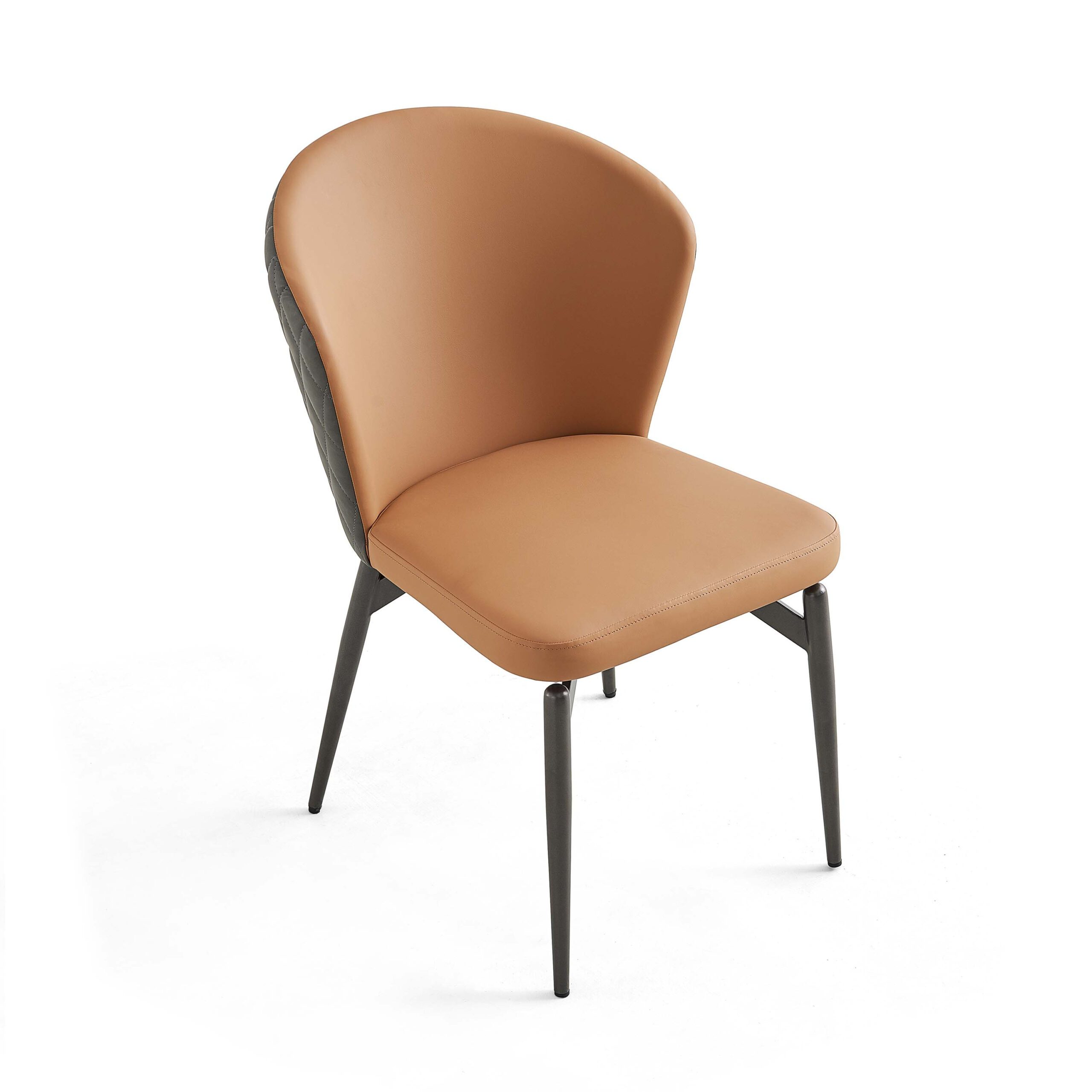 lvria Faux Leather Chair – Tawny
