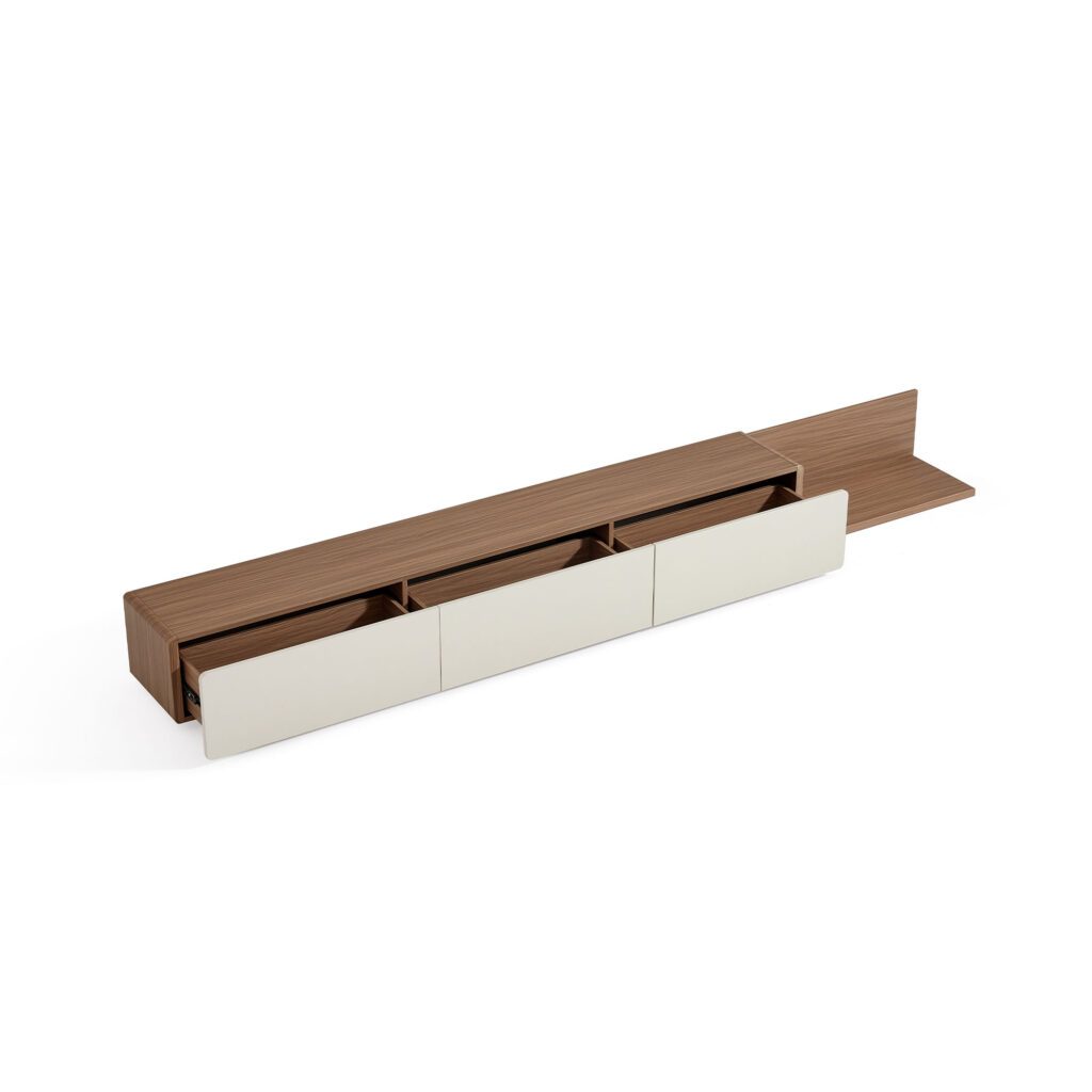 Ayelin Extendable TV Console with Drawers