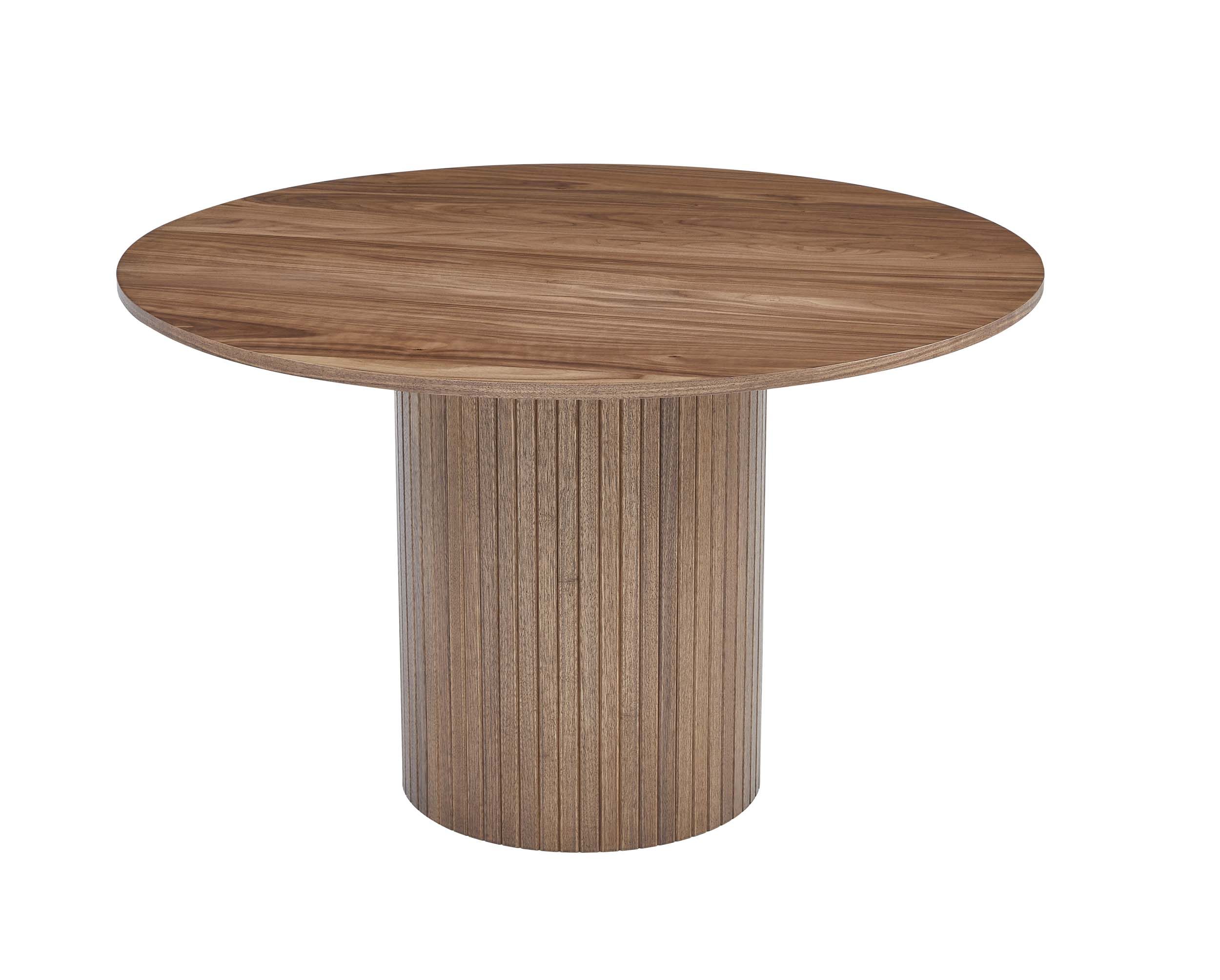 Caesar Round Dining Table – Walnut or Oak Finish
