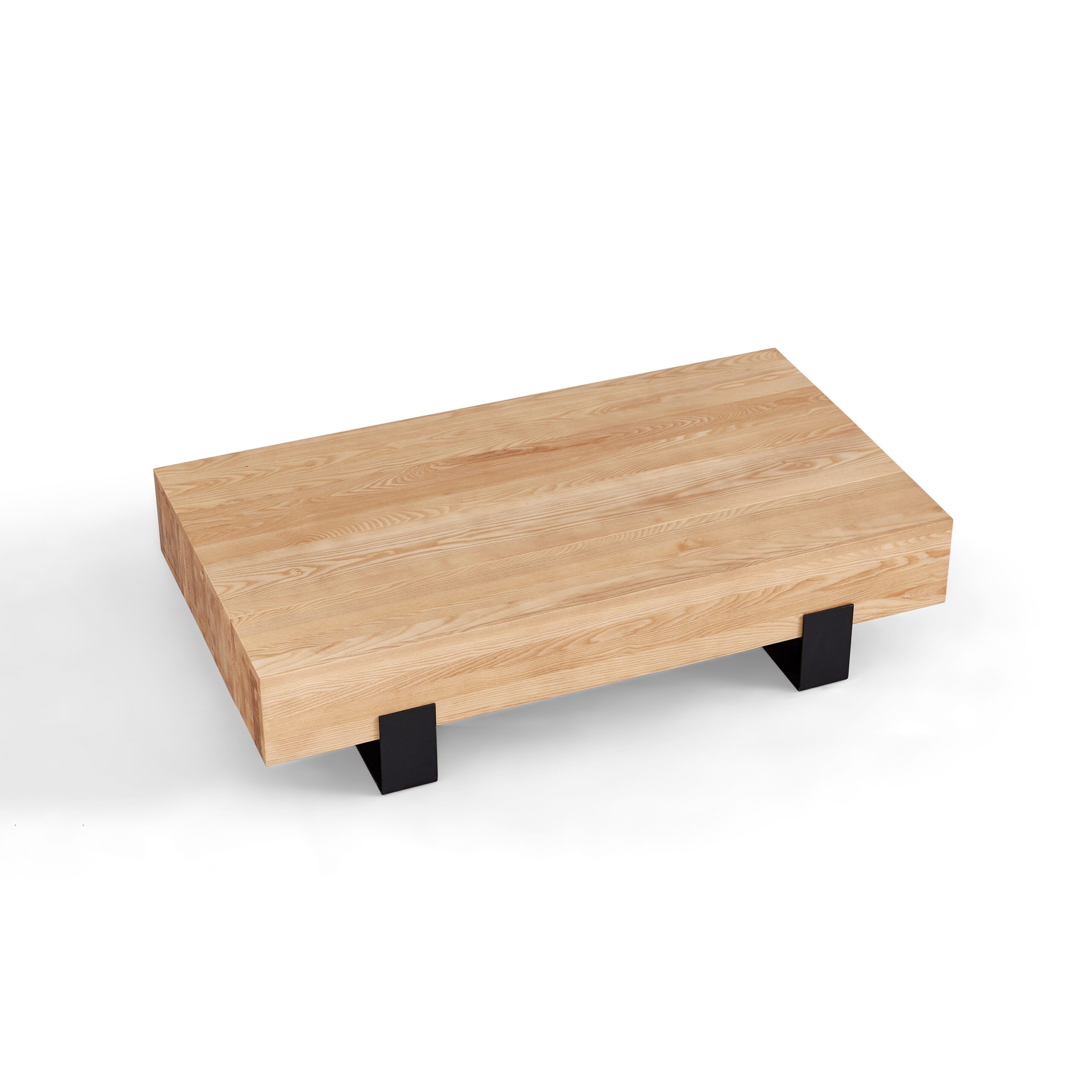 Adelmar Solid Ash Wood Coffee Table – 1.3M (Natural)