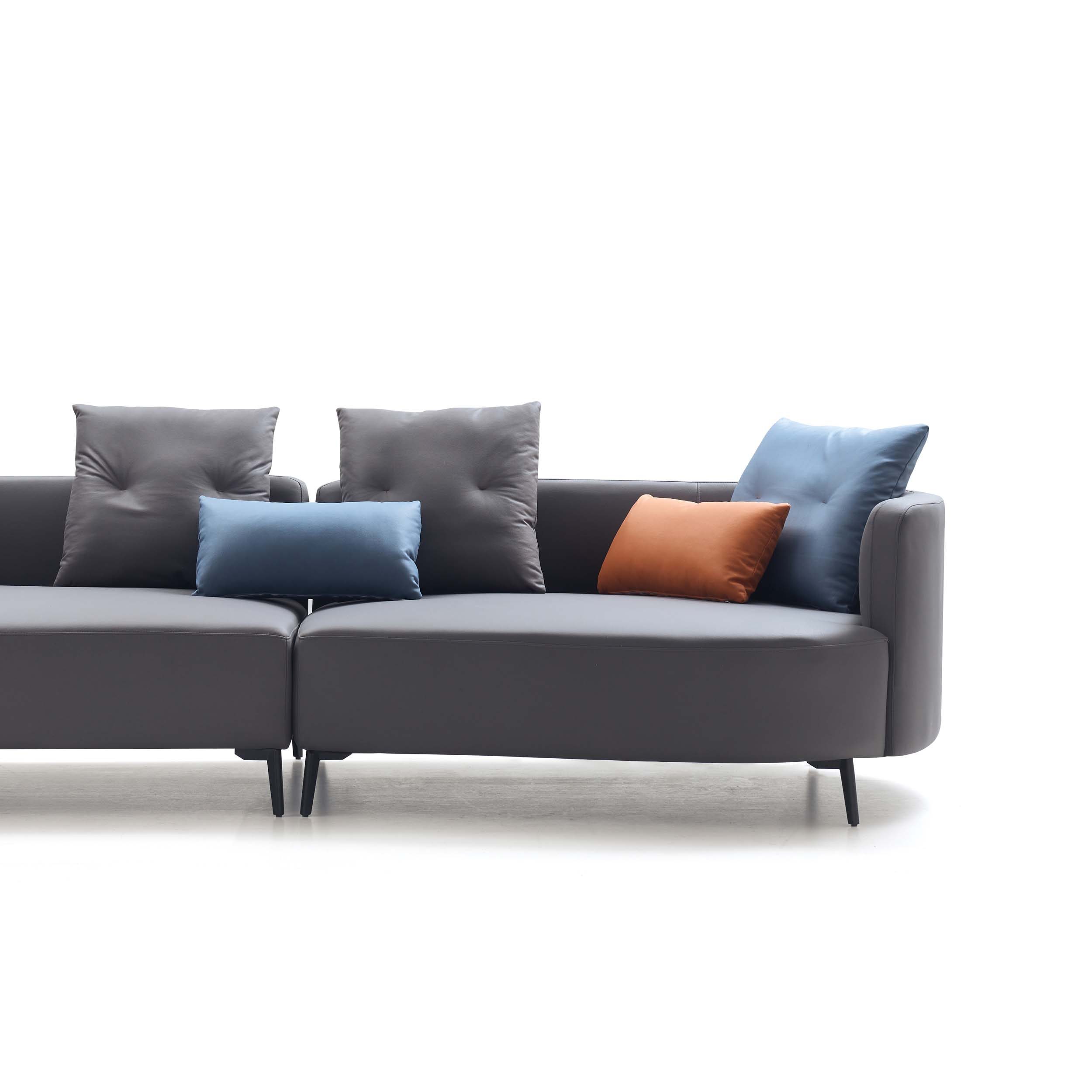 Westbroc 4-Seater Left Chaise Sofa in Dark Grey