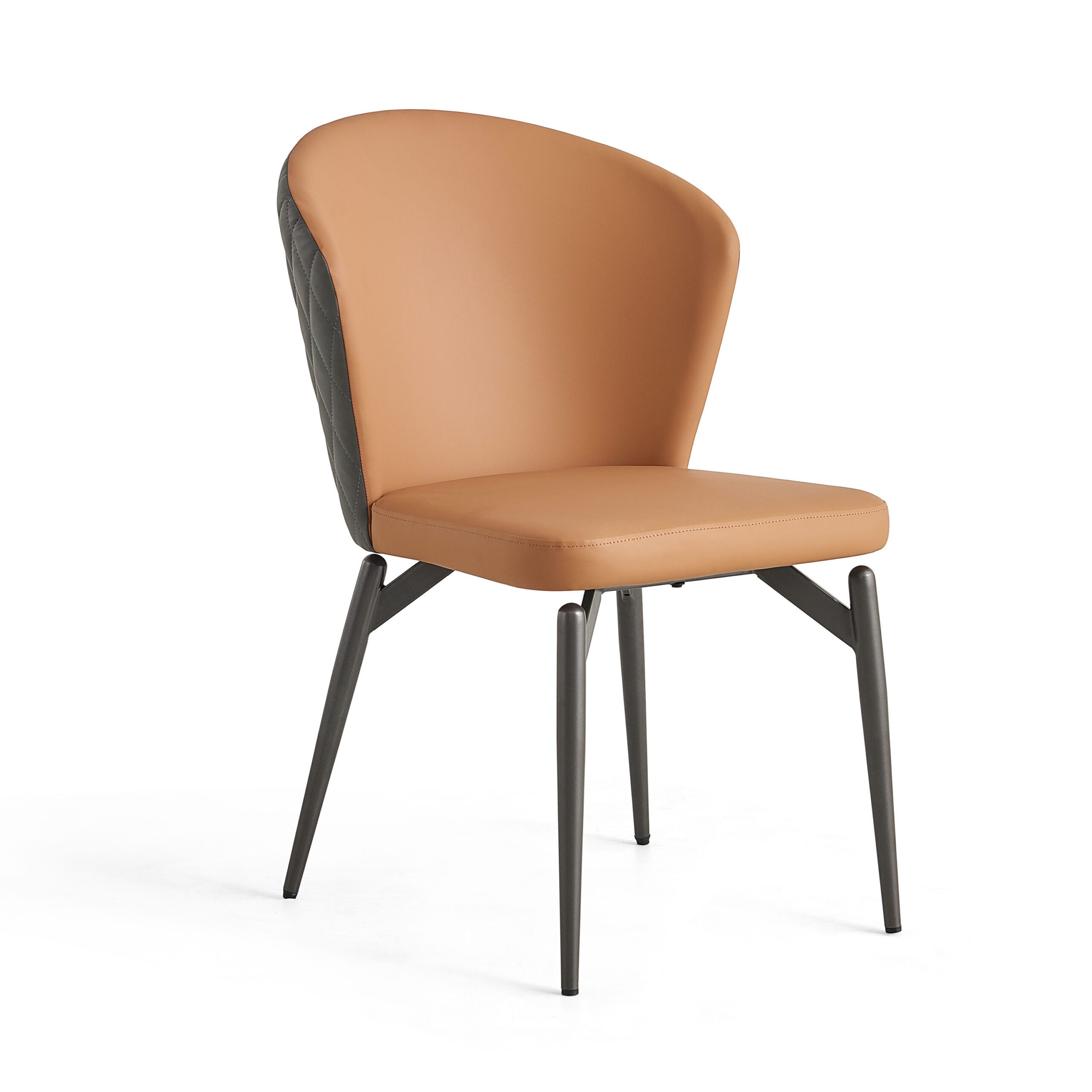 lvria Faux Leather Chair – Tawny