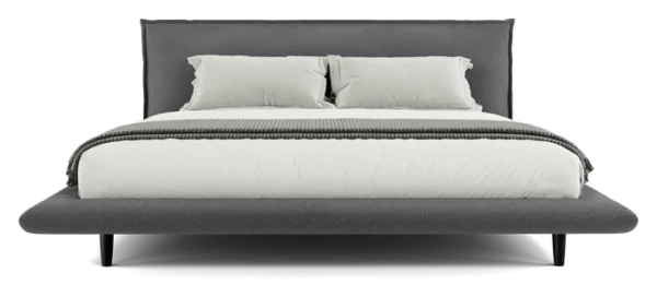 Arden Carbon Gray Fabric Bedframe