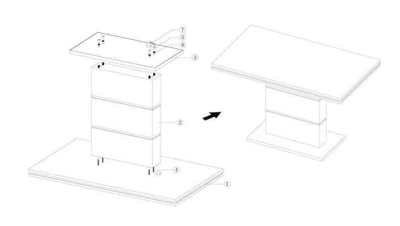 Lucenzo Modern Leather Dining Table Set