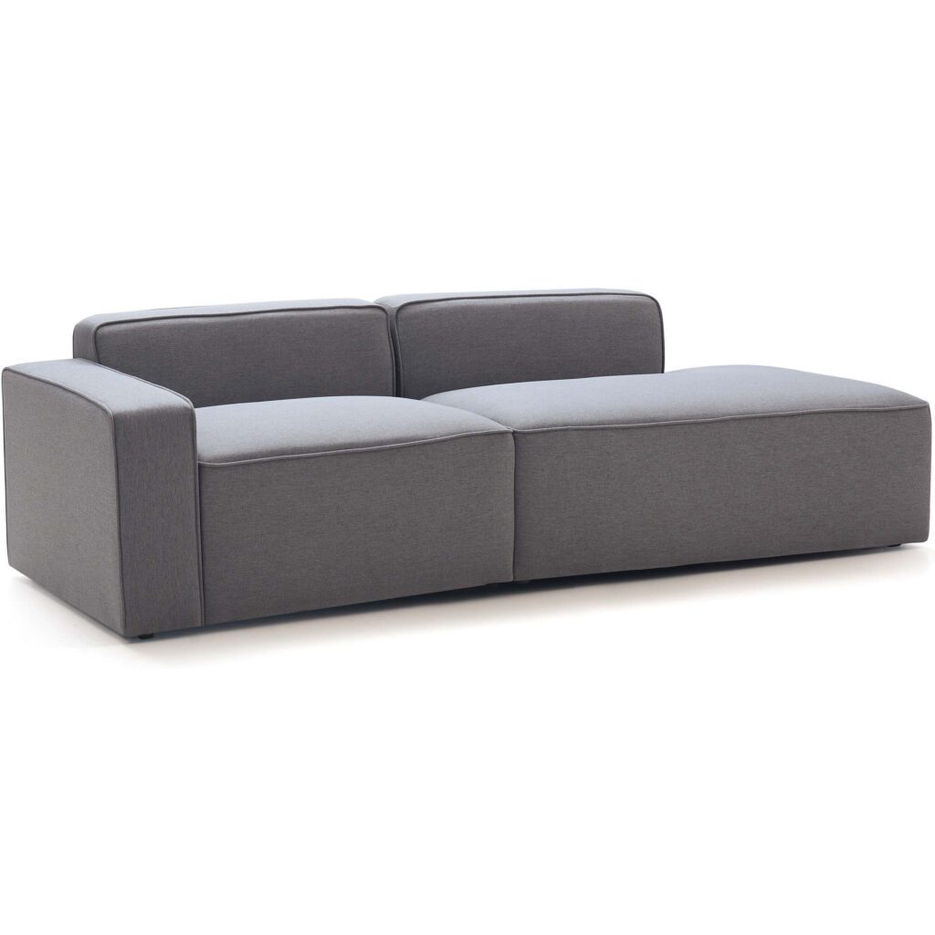 Tuomas 3-Seater Sofa with Ottoman – Light Grey