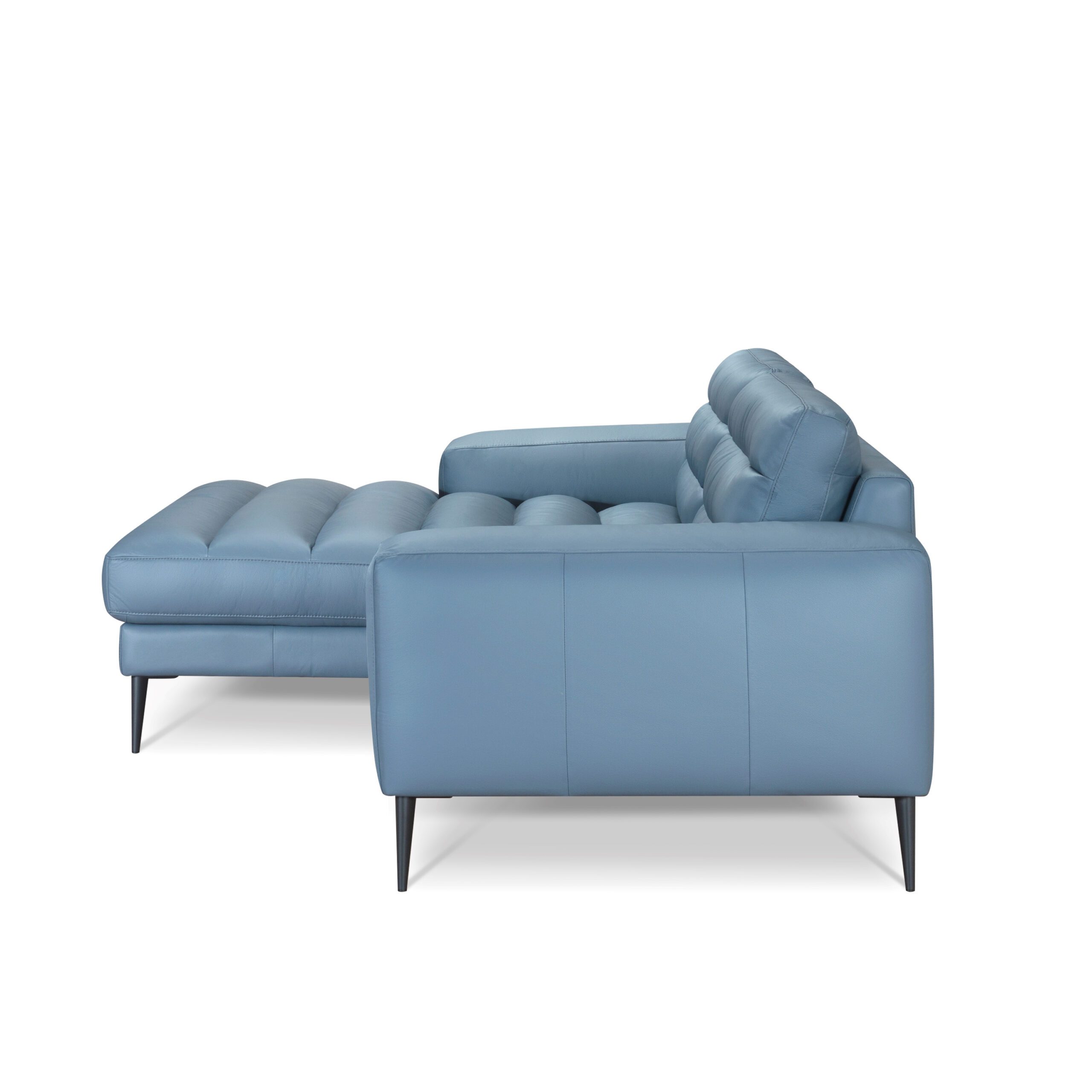 Vicente L-Shape Full Leather Sofa – Top Grain European Leather