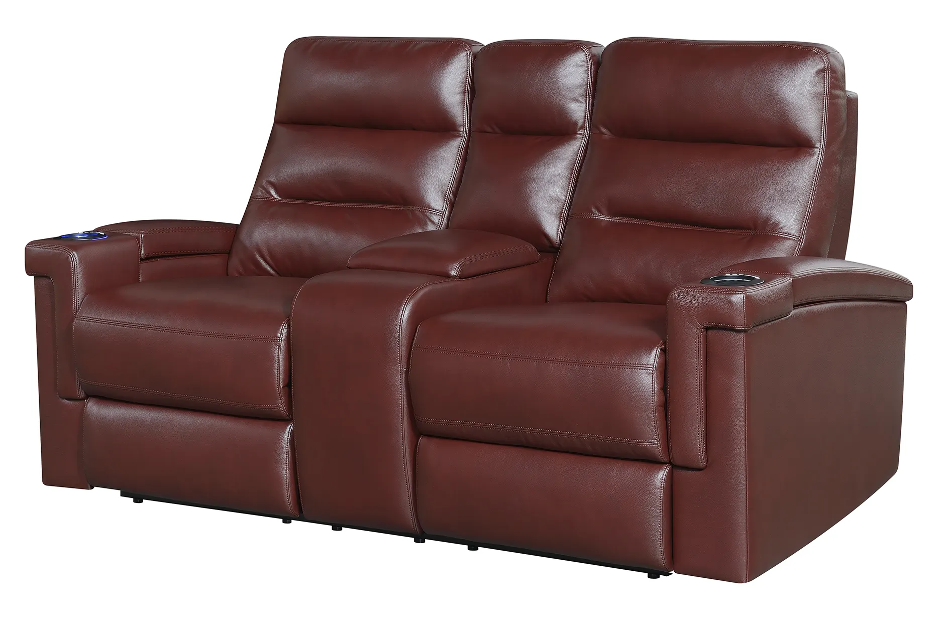 Valentio Premium 2-Seater Recliner Sofa with Console