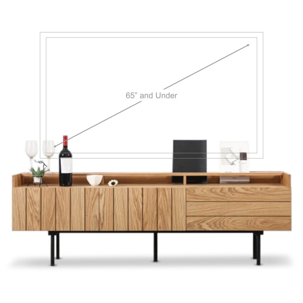 Reiki TV Console with Drawers