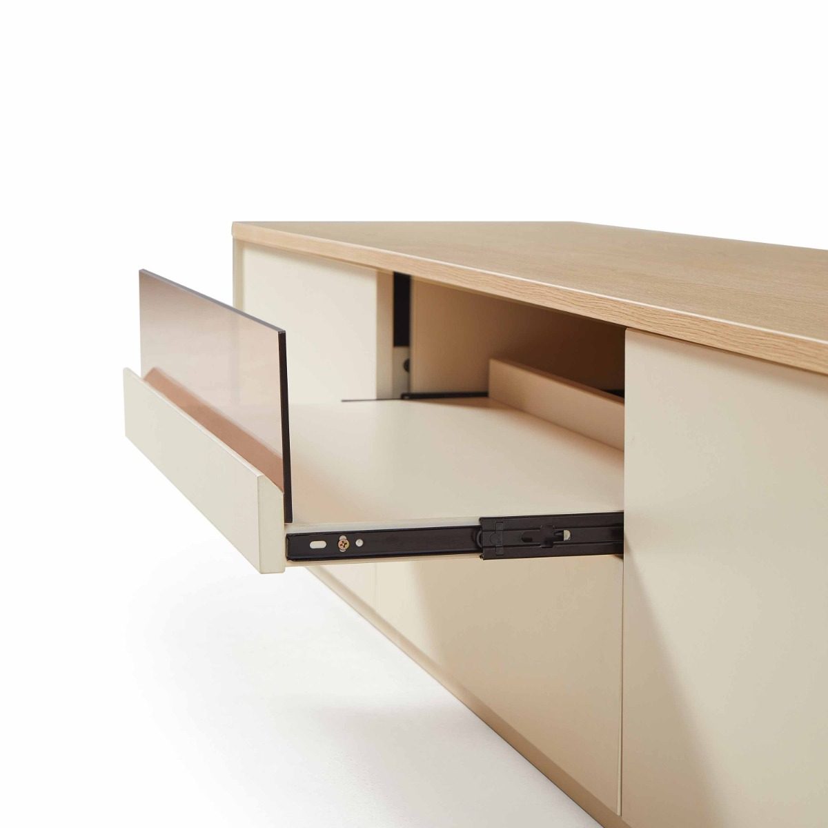 Shanika 2.0M TV Console – NaturalWhite