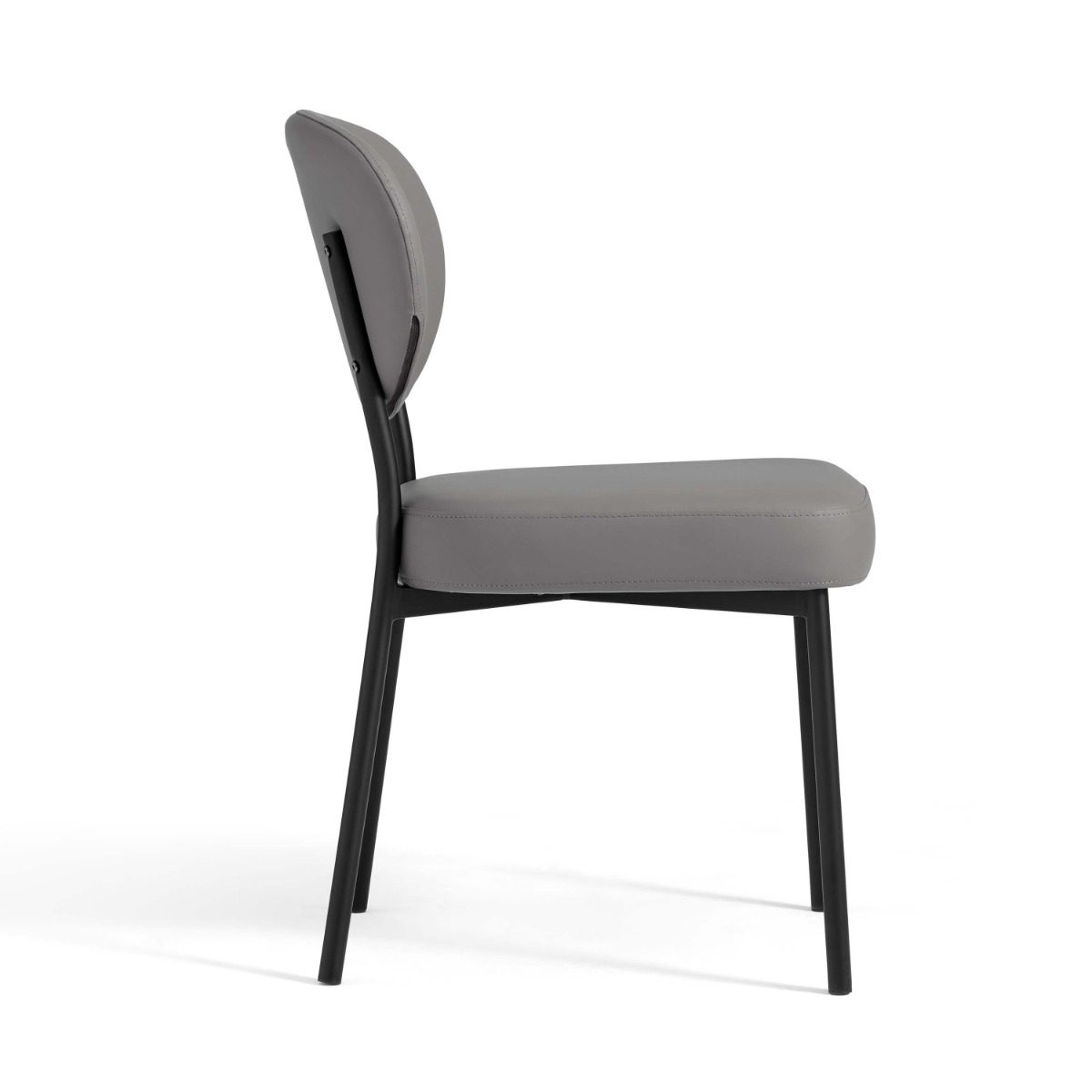 Choni Faux Leather Armless Chair