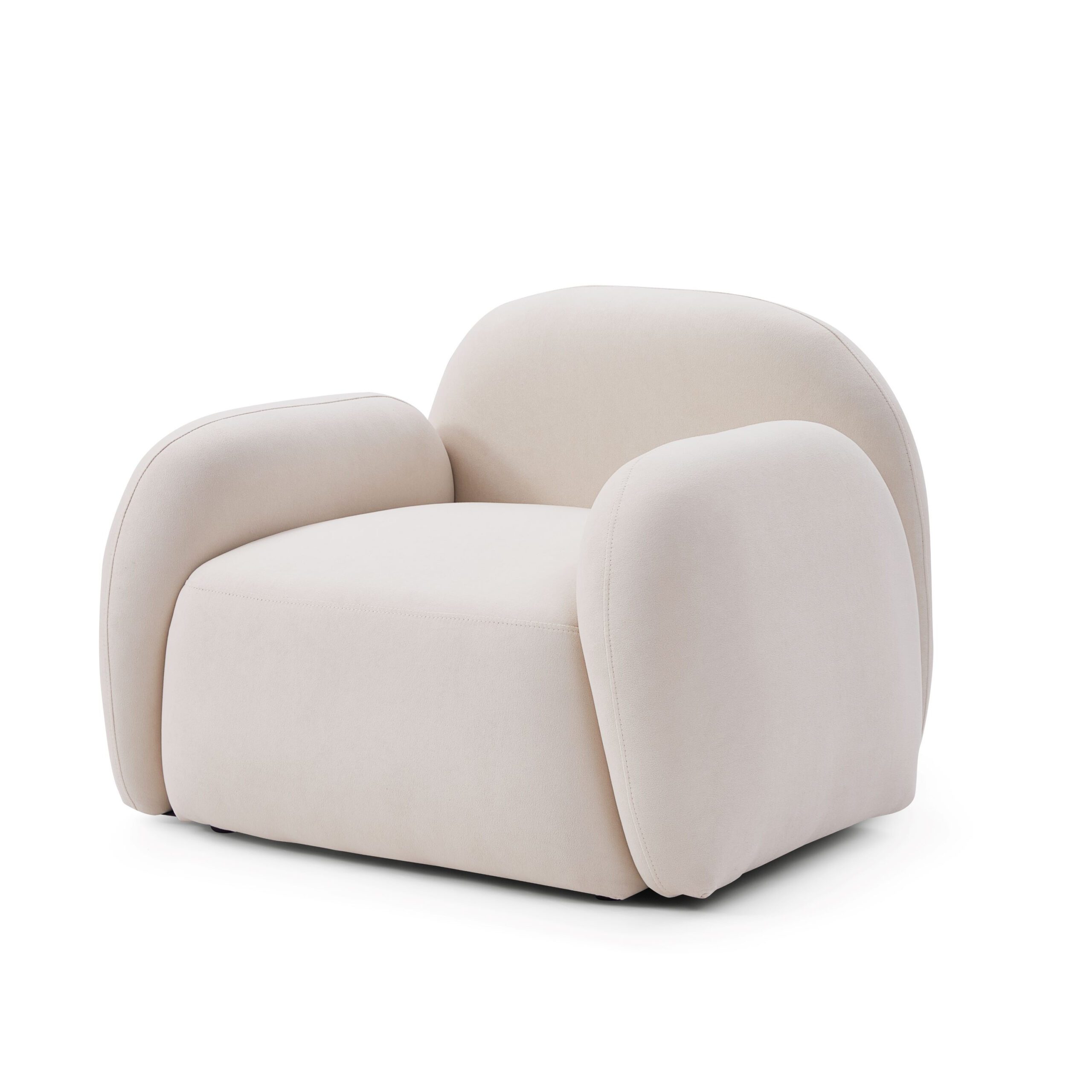 Glynae Beige Upholstered Armchair