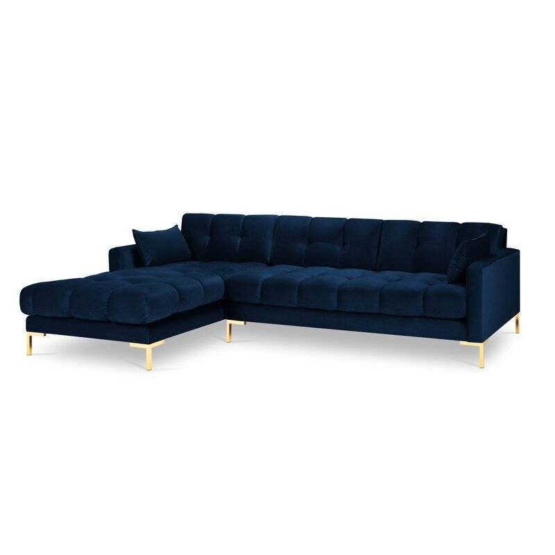 Montero Velvet L-Shape Sofa