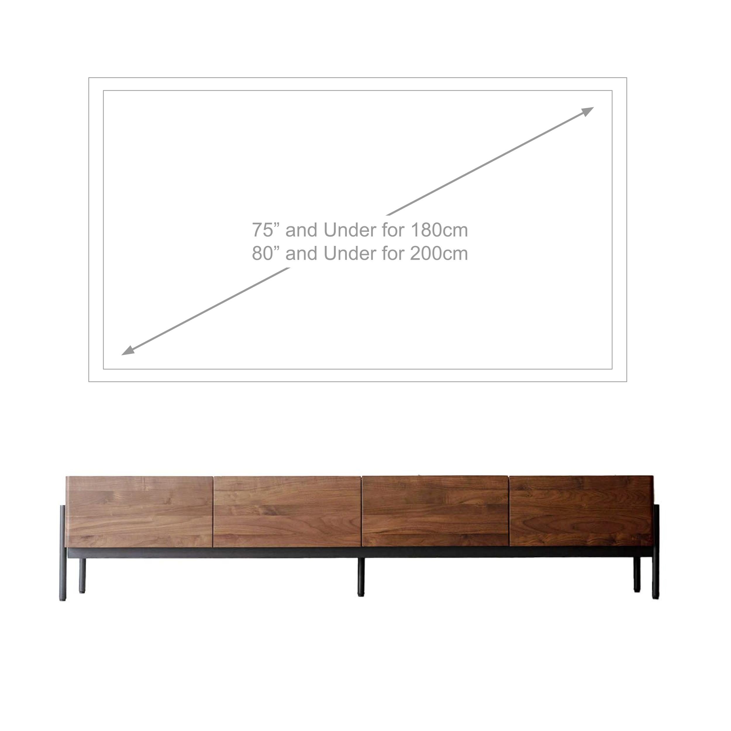 Decius Walnut Solid Wood TV Console