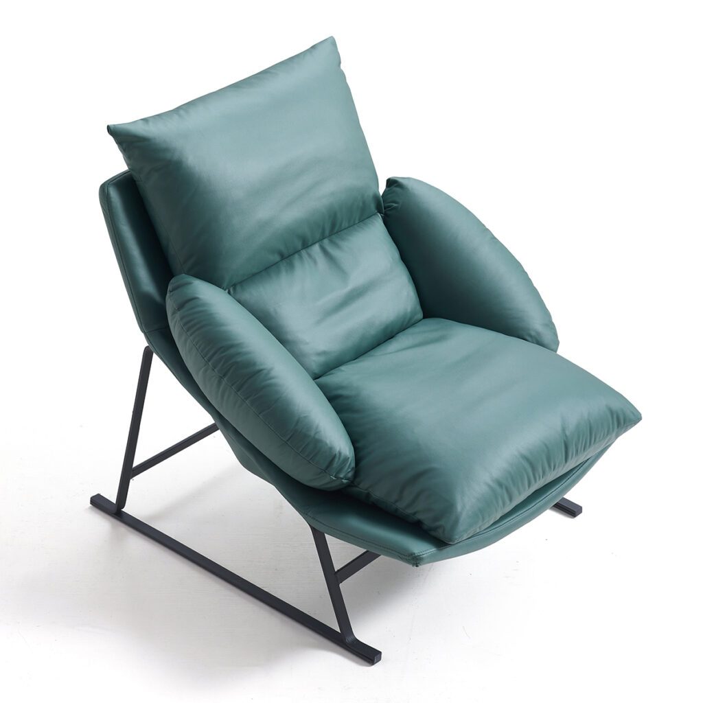 Whytlok Modern Green Leathaire Armchair