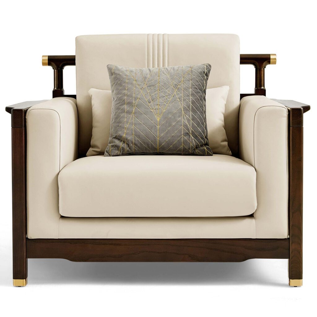 Azunto Premium PVC Nappa Leather Armchair