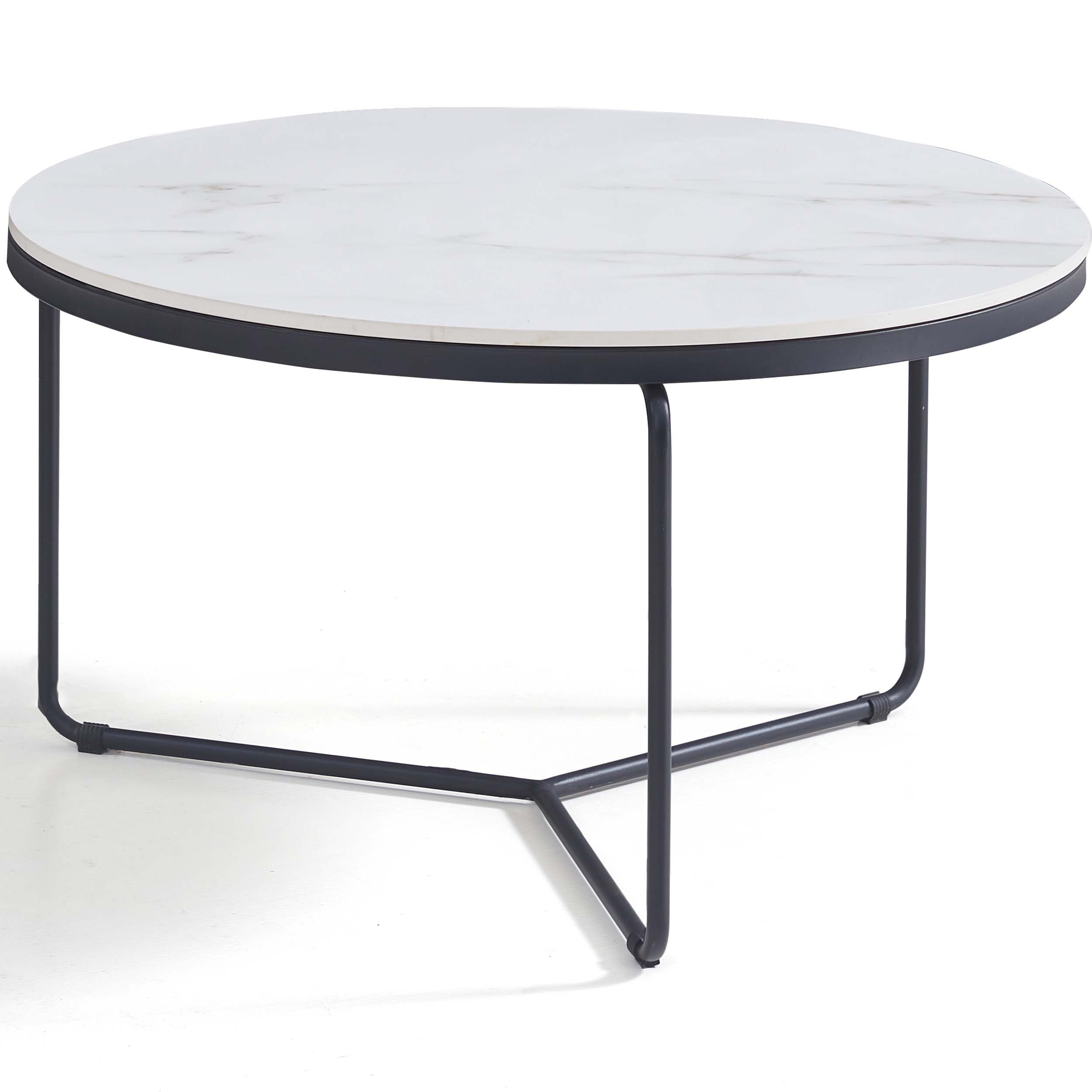 Jukka White Sintered Nesting Coffee Table Set