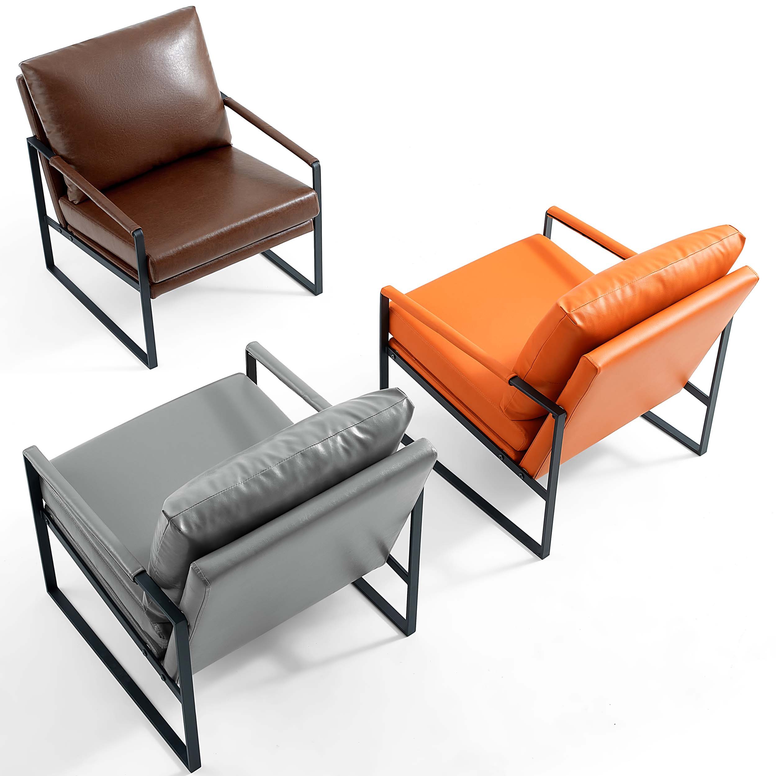Milburn PVC Leather Armchair