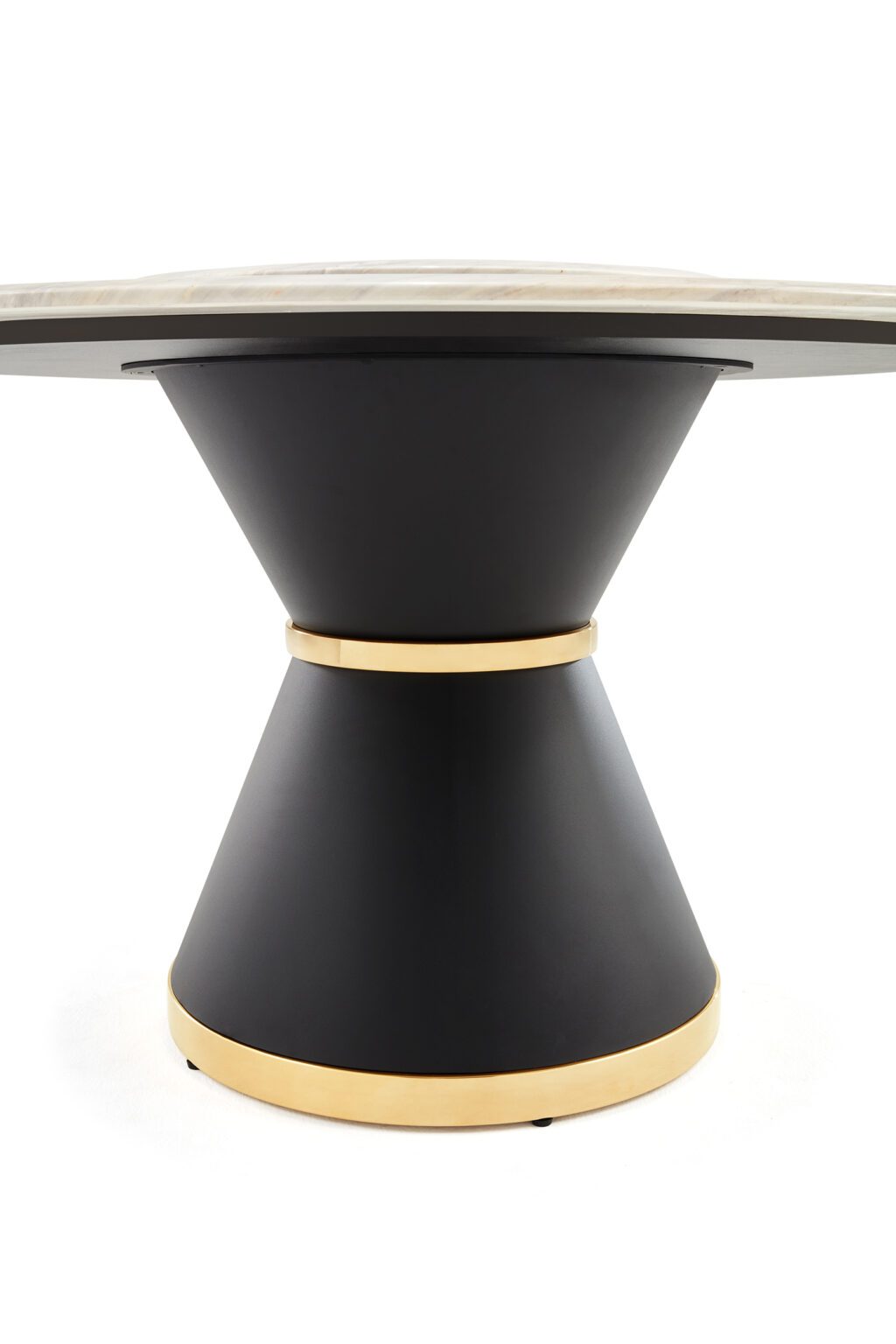 Barzig 1.35M Cultured Marble Round Dining Table
