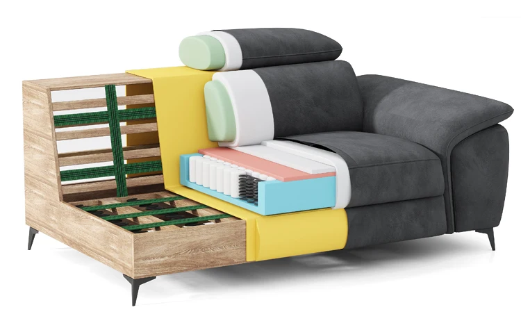 Moderno L-Shape 3-Seater Electric Recliner Sofa