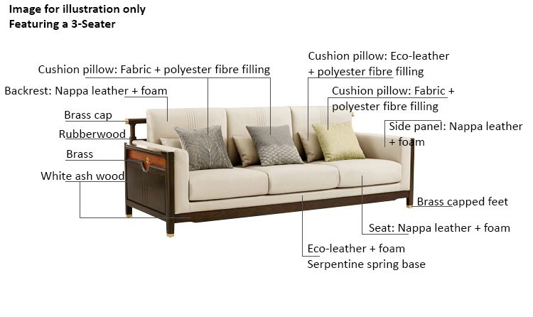 Azunto Premium PVC Nappa Leather Armchair