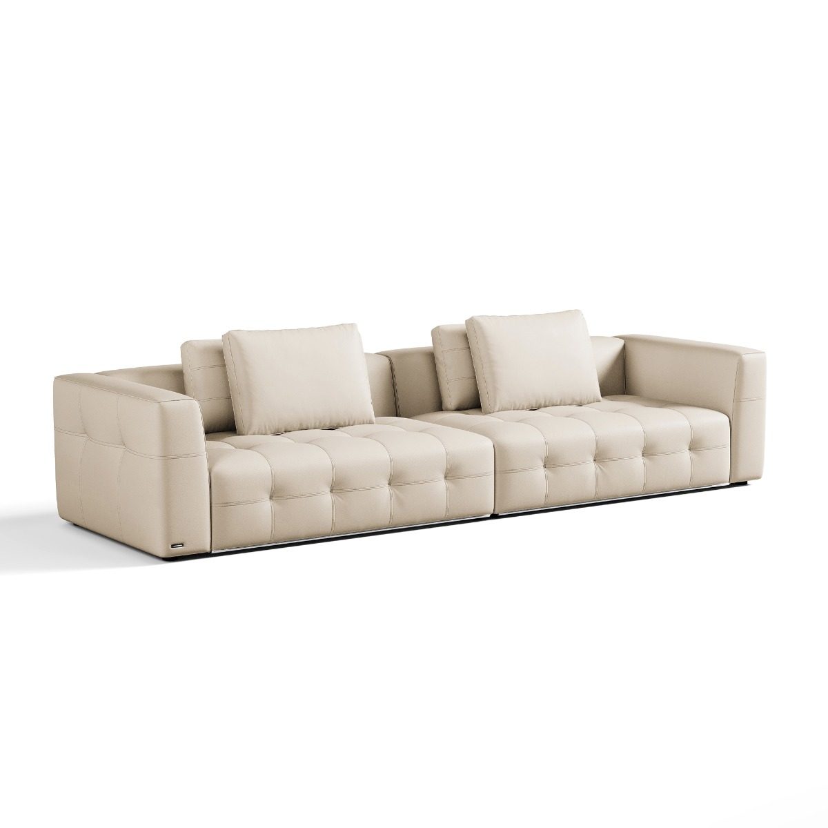 Senka 4-Seater Top Grain Leather Sofa
