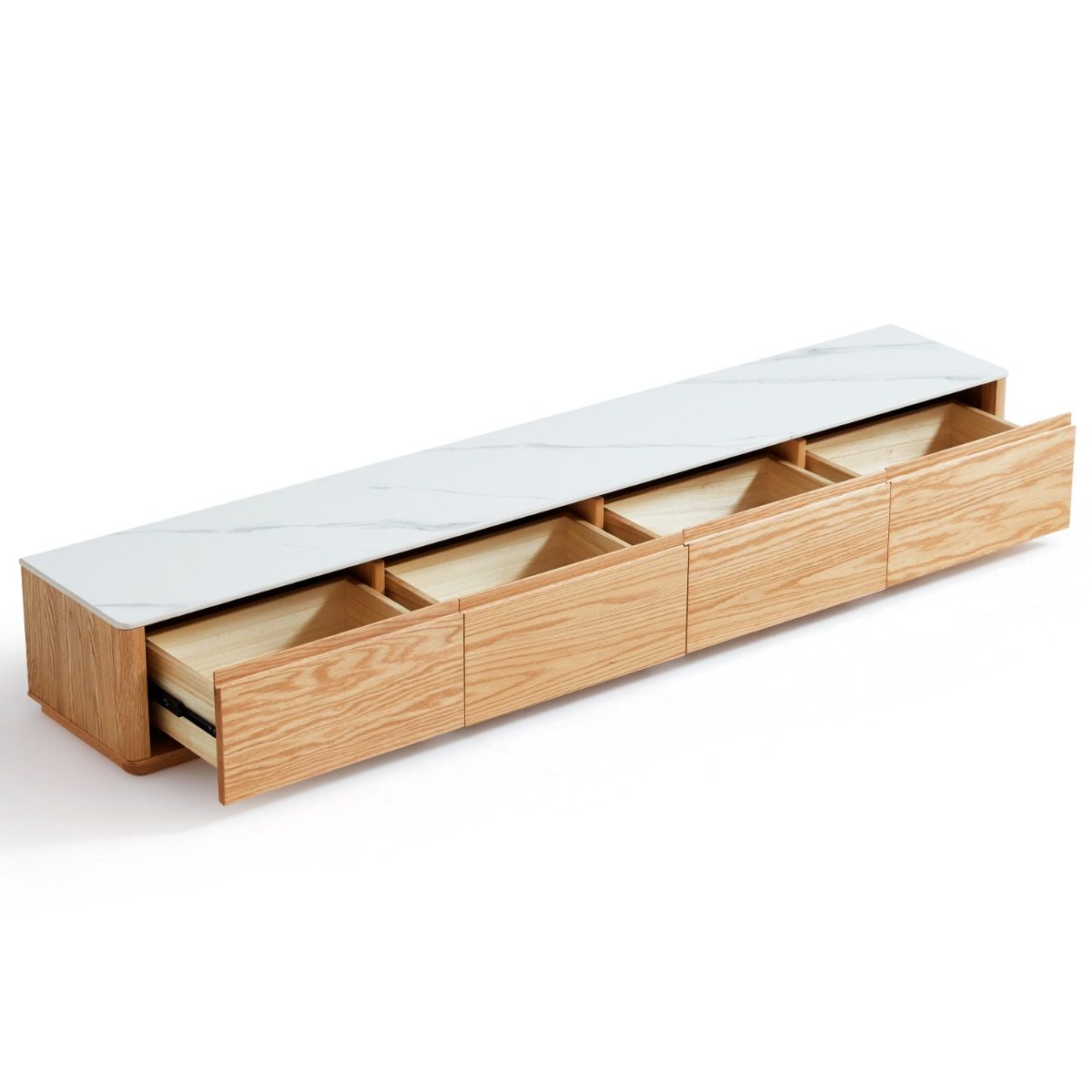 Kattalin Oak Stone Top TV Console