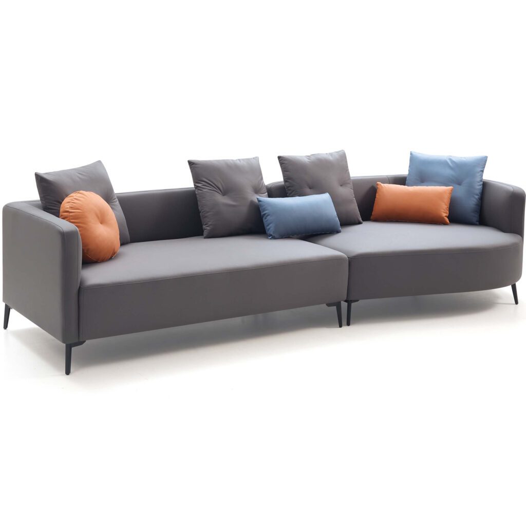 Westbroc 4-Seater Left Chaise Sofa in Dark Grey