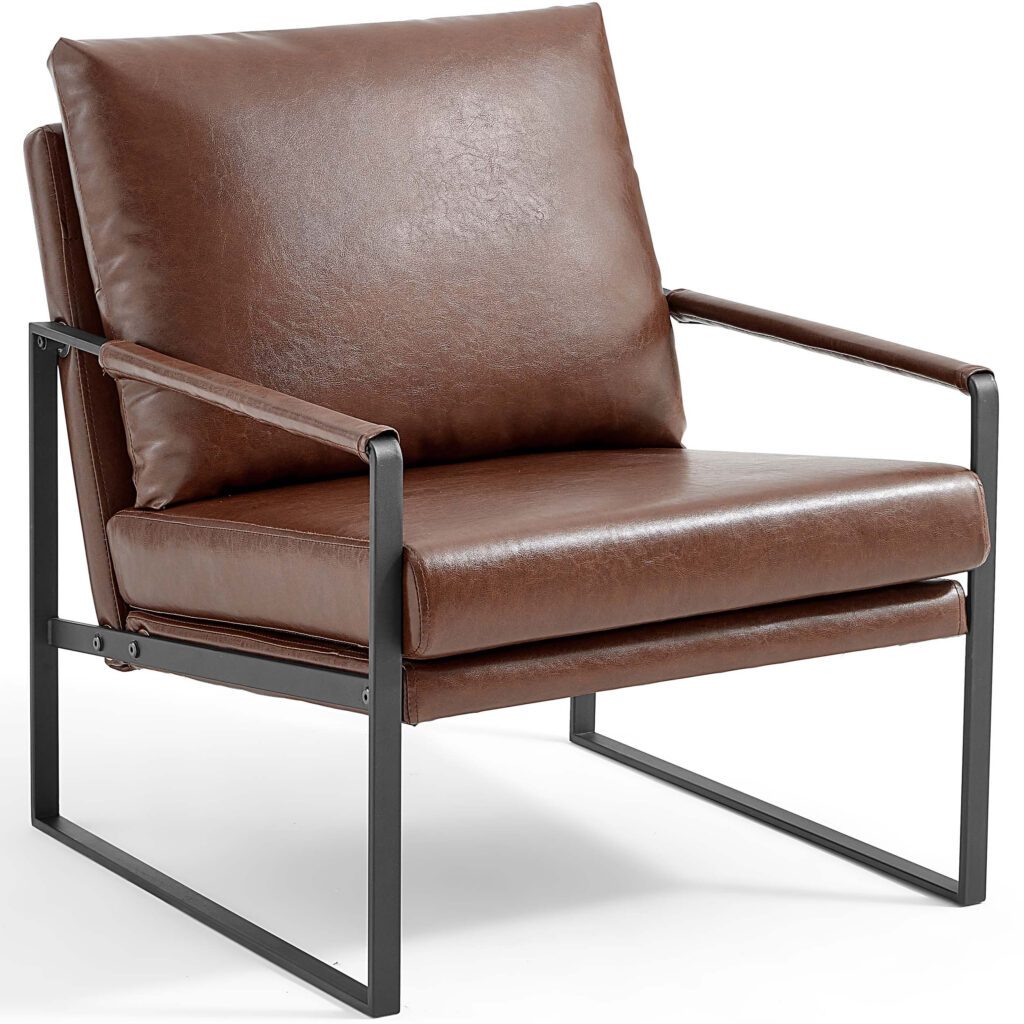 Milburn PVC Leather Armchair