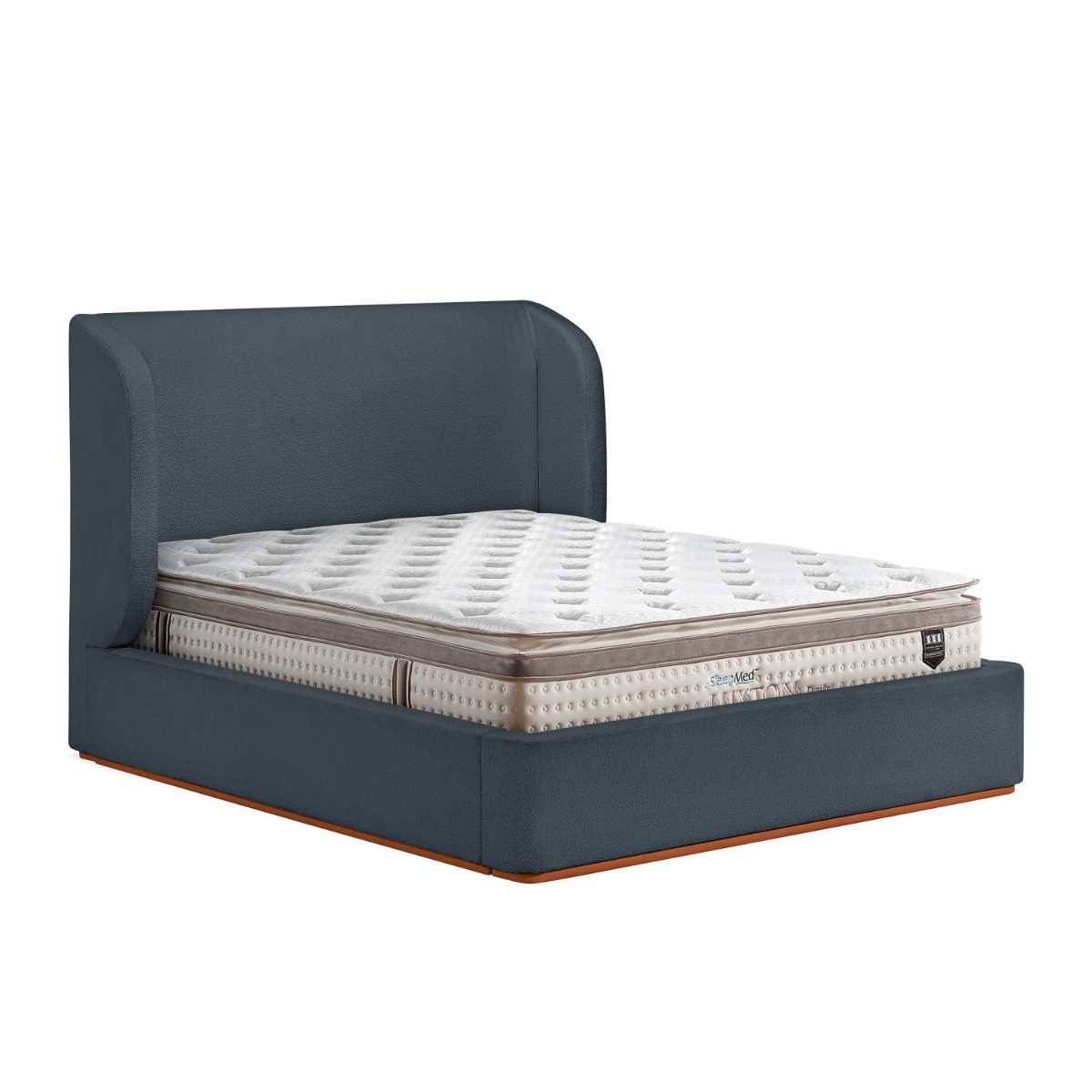 Rosaura Wabi-Sabi Boucle Fabric Bed Frame