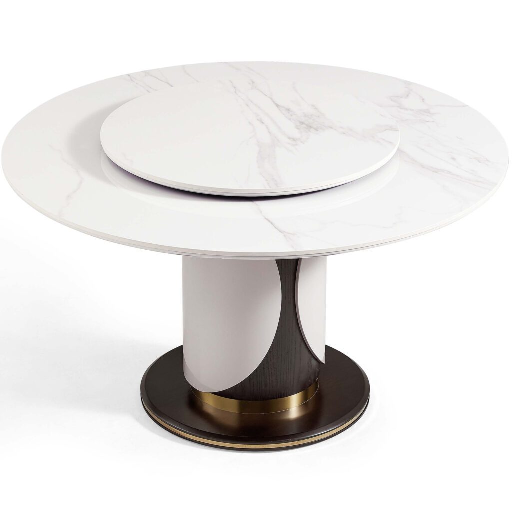 Botticino 1.35M Round Sintered Stone Dining Table