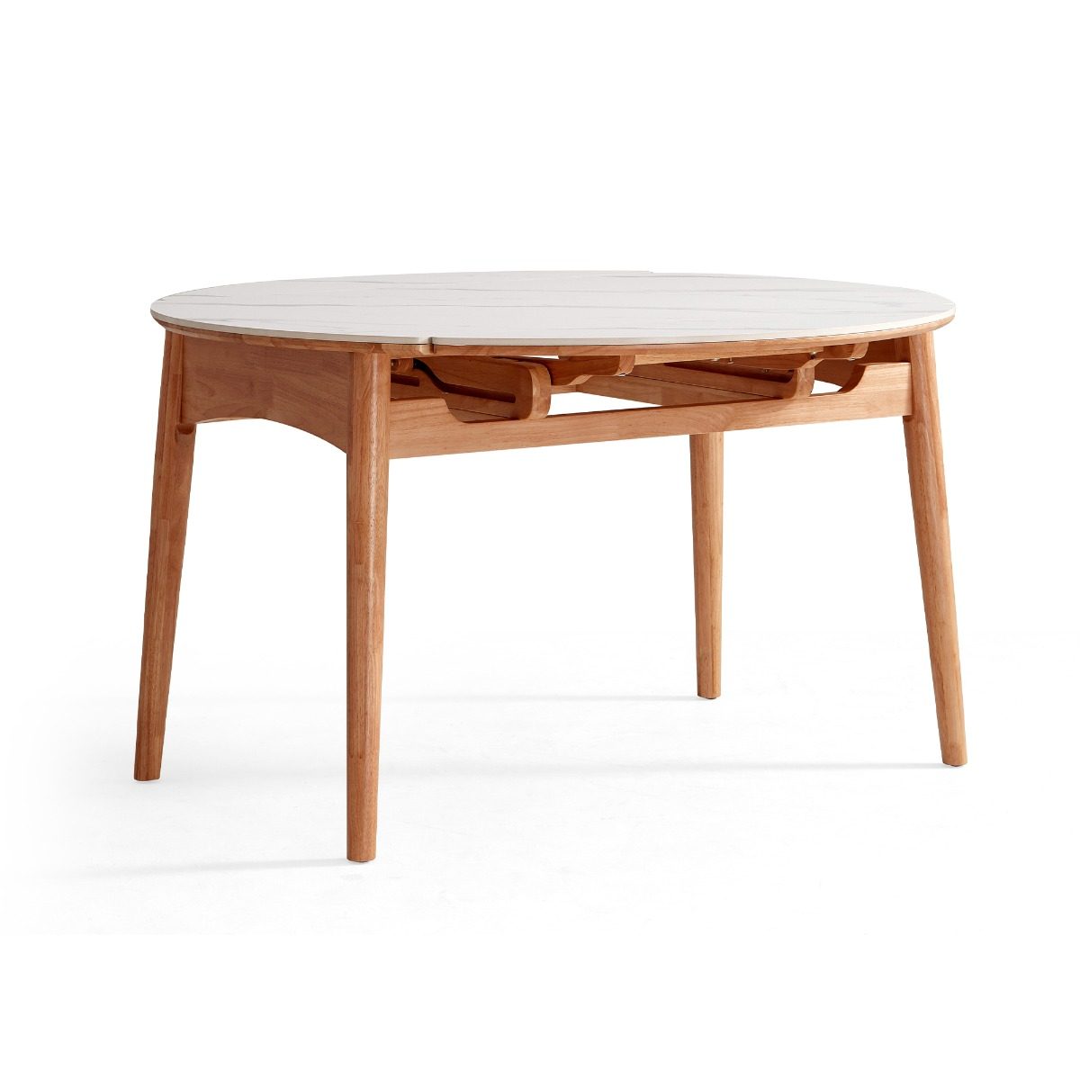 Sechnall Extendable Dining Set (1+4) – Sintered/Natural