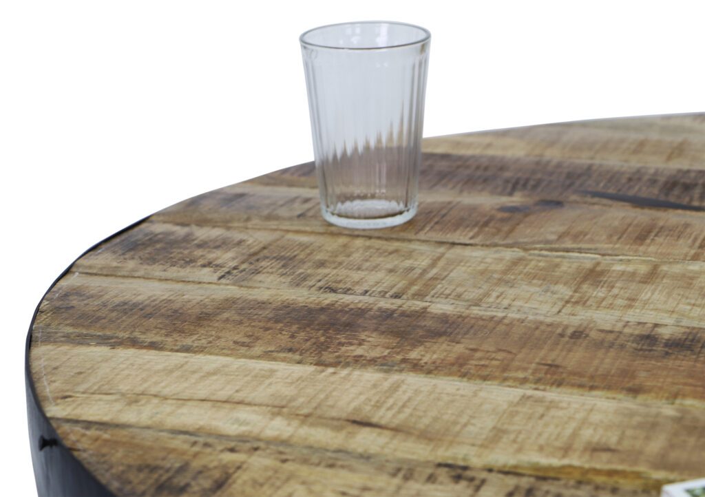 Yeng Reclaimed Mango Wood Drum Coffee Table