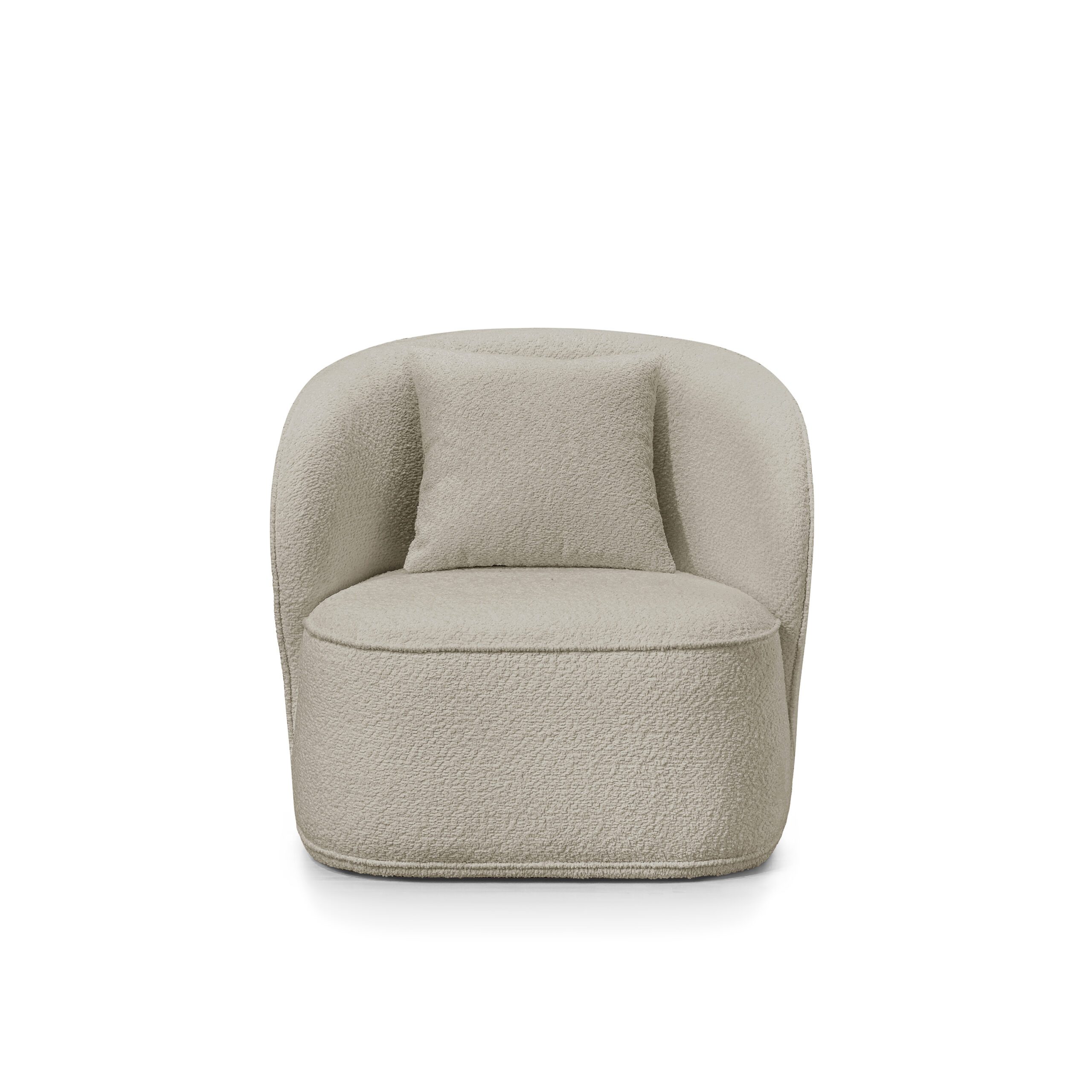 Delanna Boucle Fabric Lounge Chair