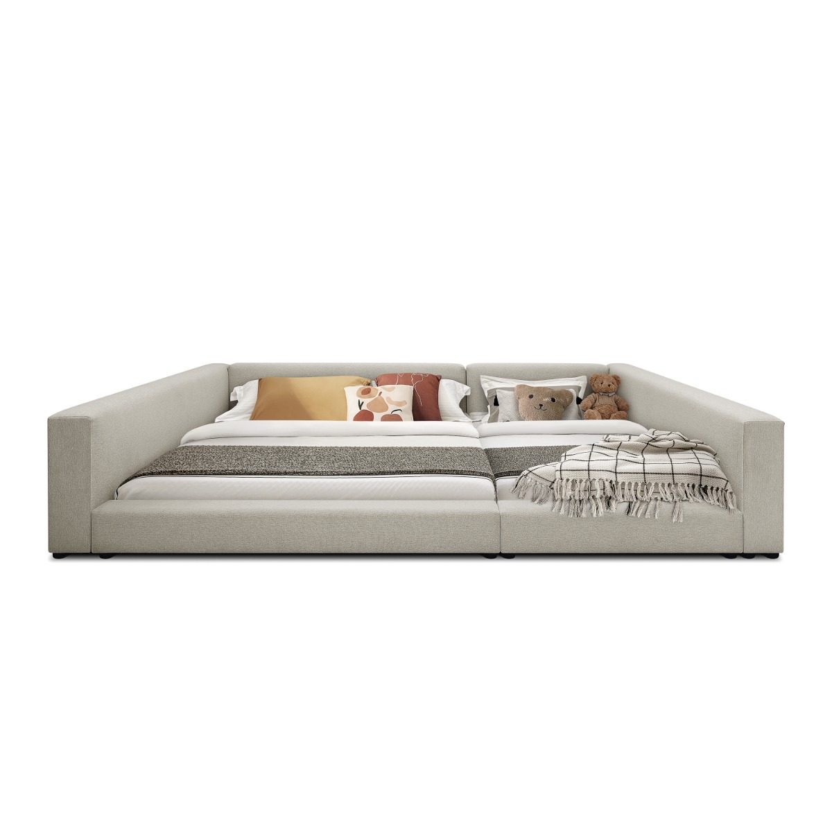 Clara Kids Friendly Family Bed Frame Set (Queen and Single)