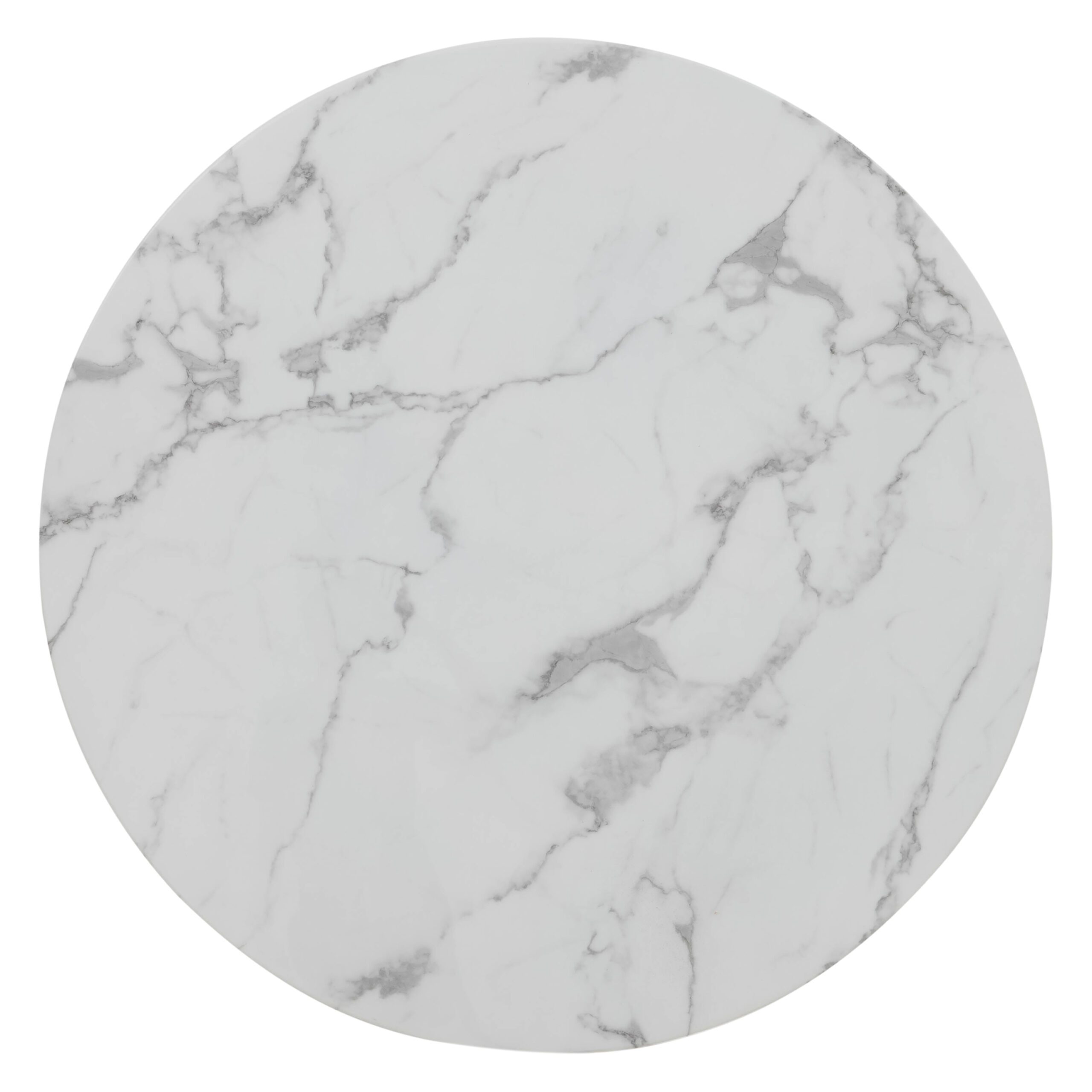 Valentin Round Marble Dining Table – Natural Ash Wood