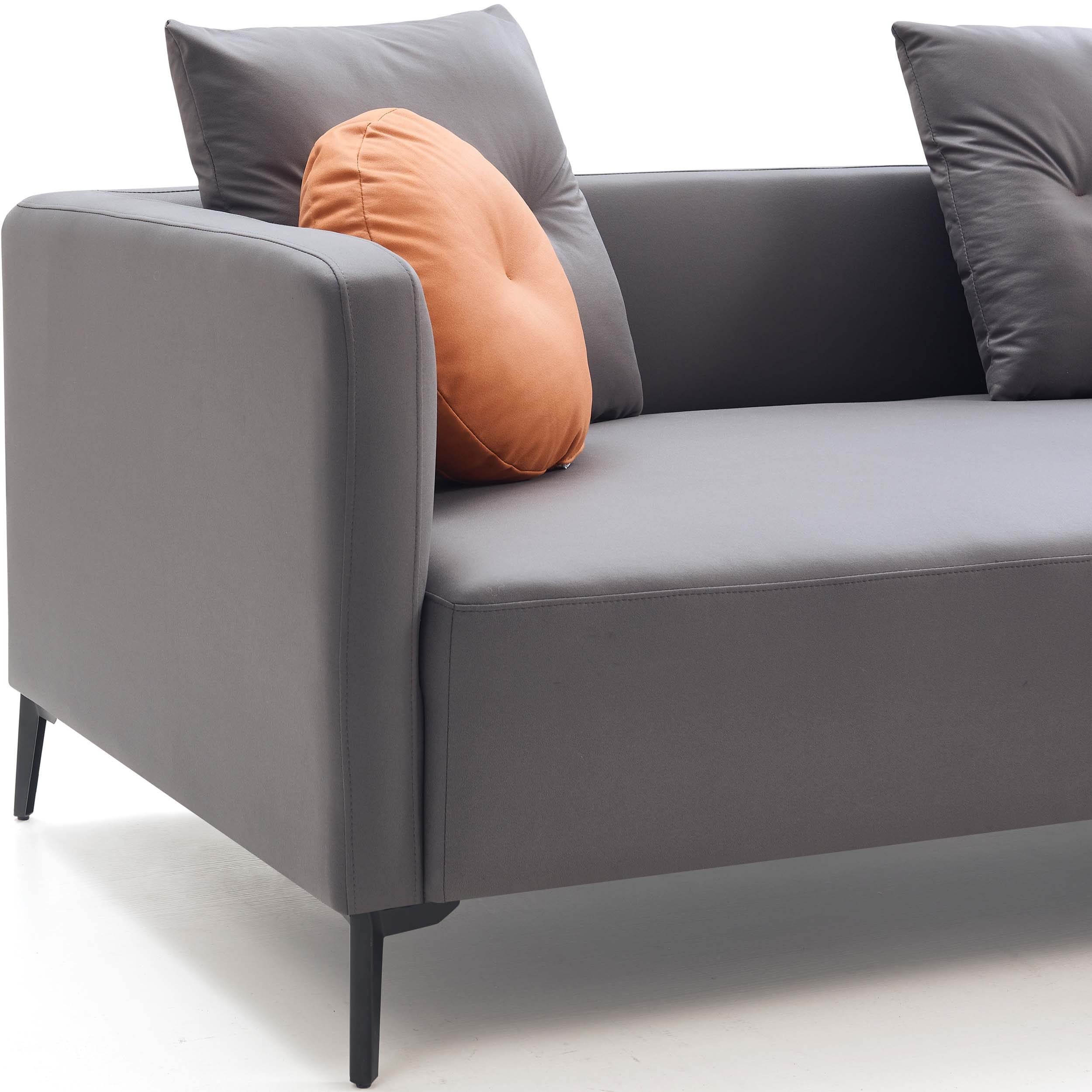Westbroc 4-Seater Left Chaise Sofa in Dark Grey