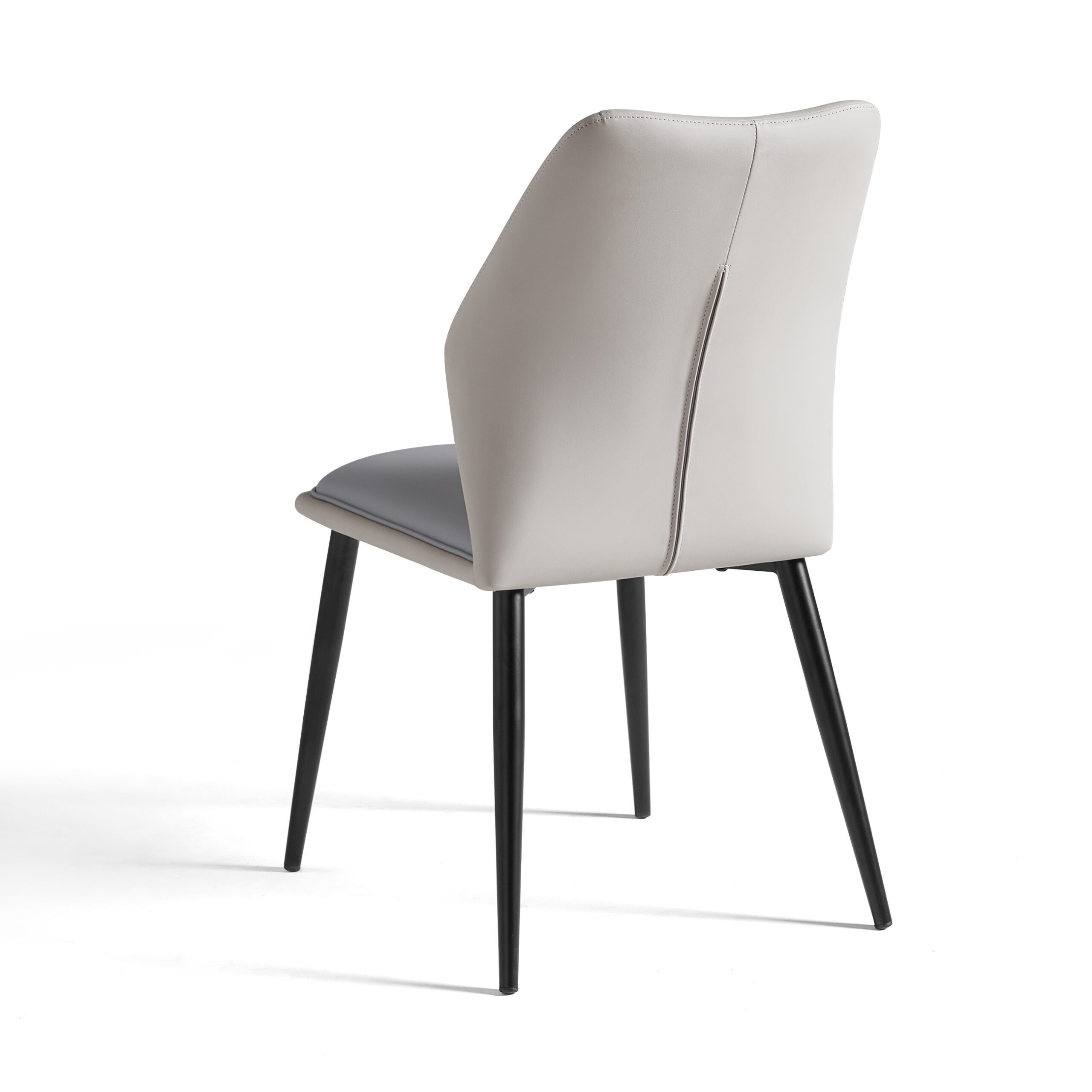 Medwyn PU Leather Dining Chair – Grey