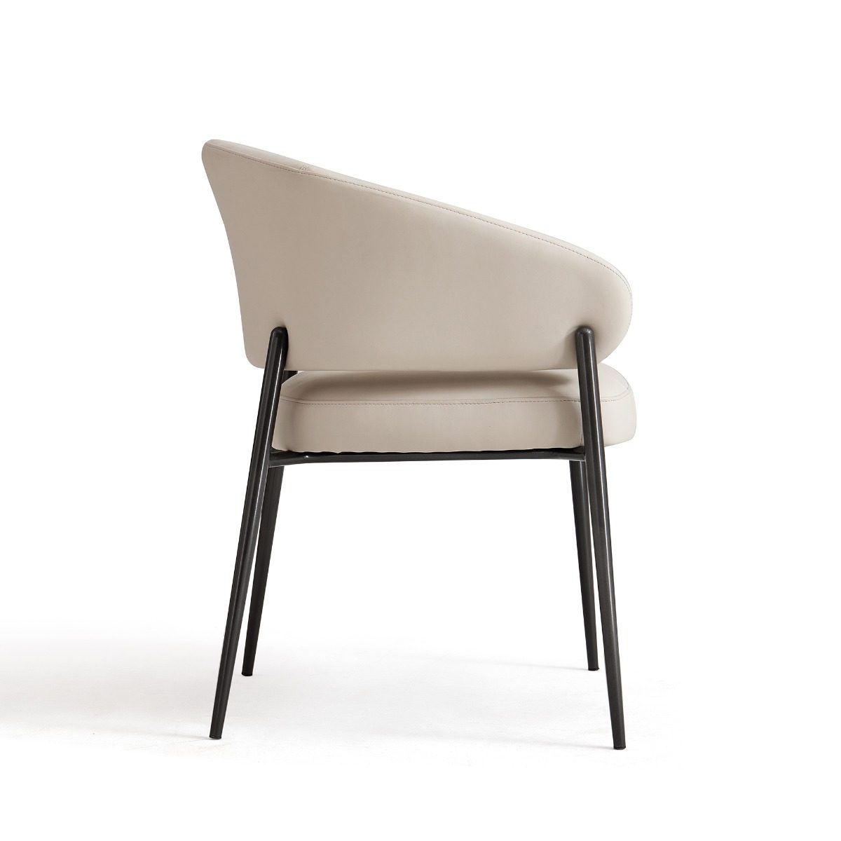 Vidar Faux Leather Dining Chair – Light Grey