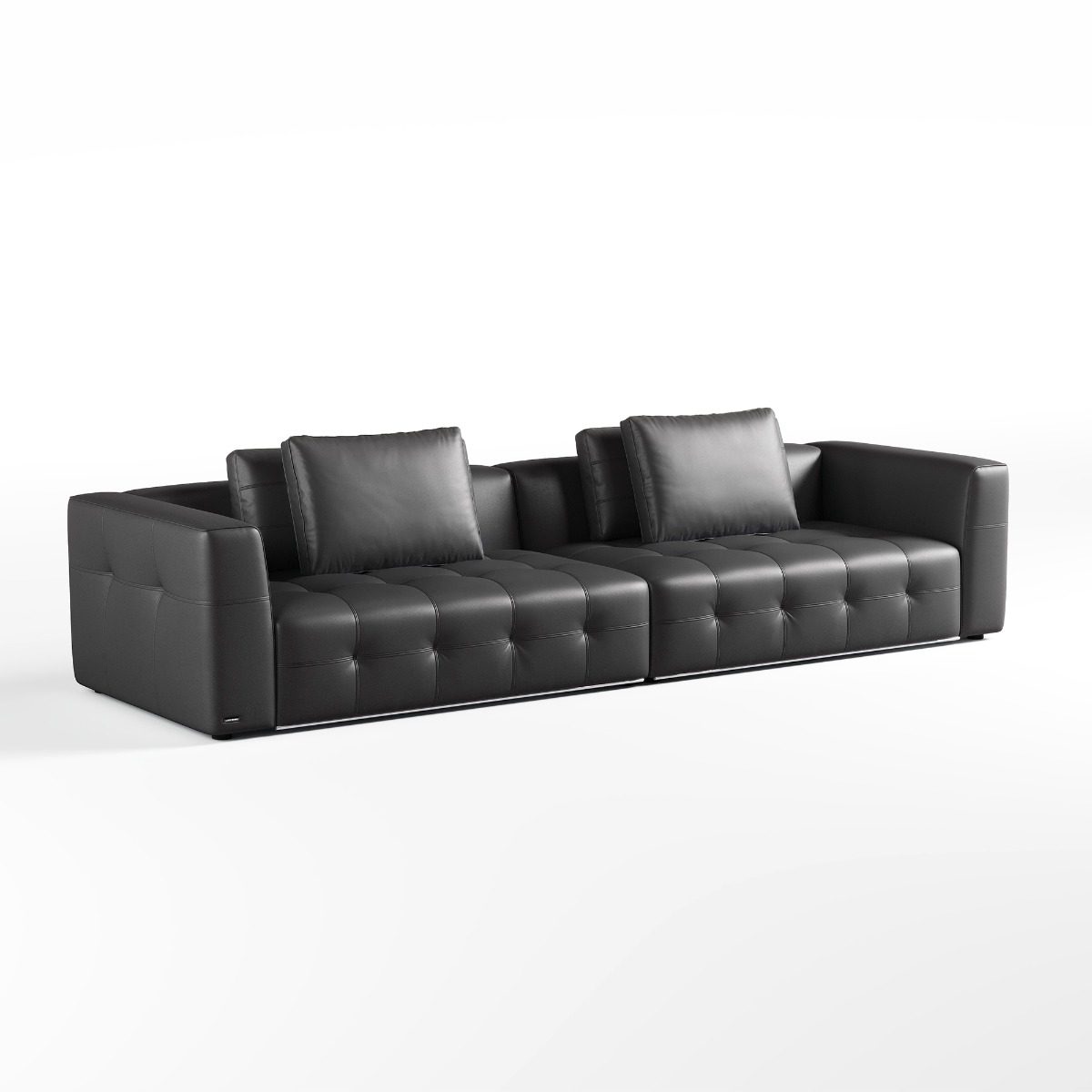 Senka 4-Seater Top Grain Leather Sofa