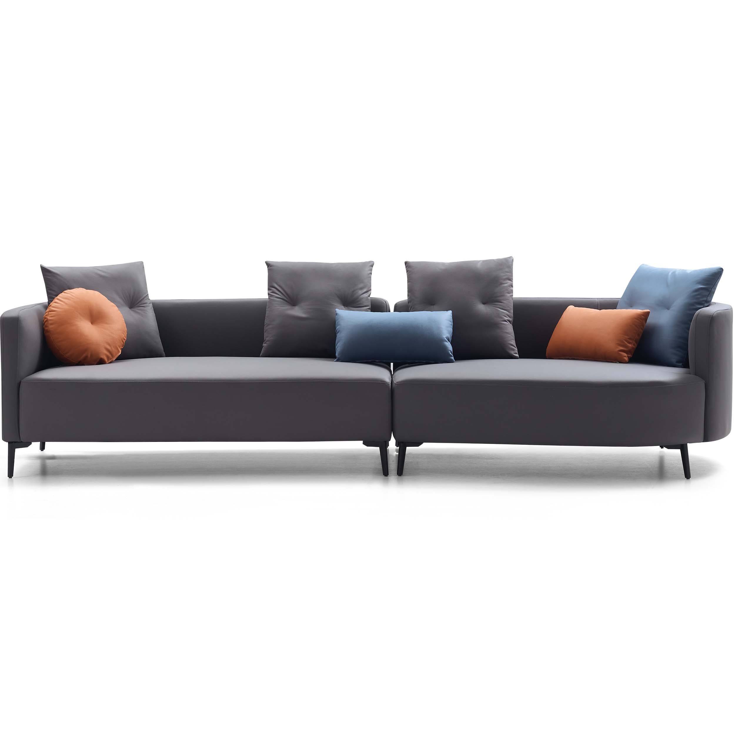 Westbroc 4-Seater Left Chaise Sofa in Dark Grey