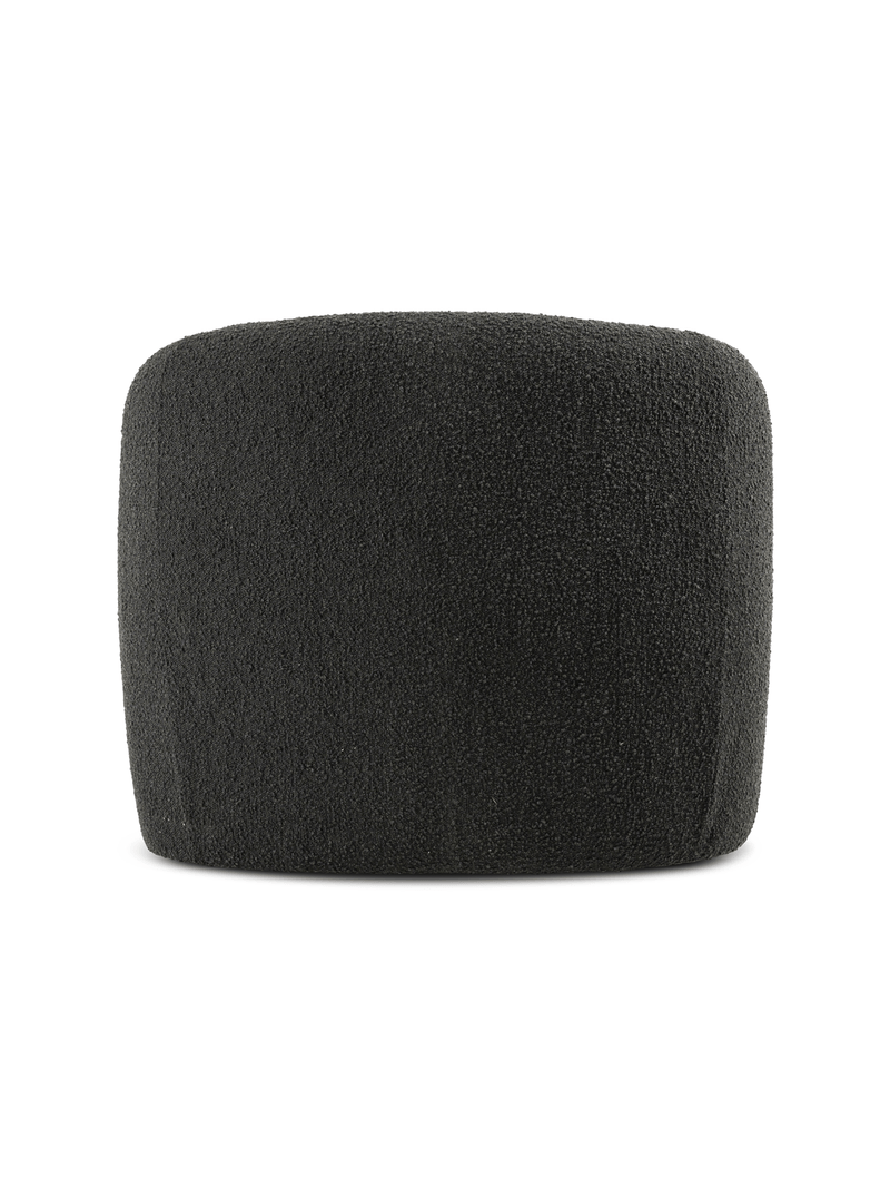 Elowen Curved Swivel Armchair – Boucle Fabric