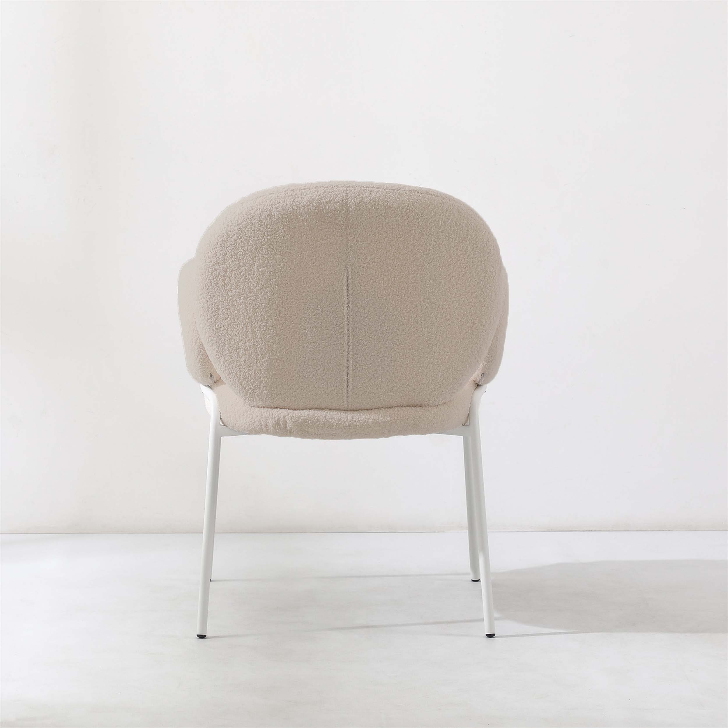 Dantel Sherpa Fabric Armchair